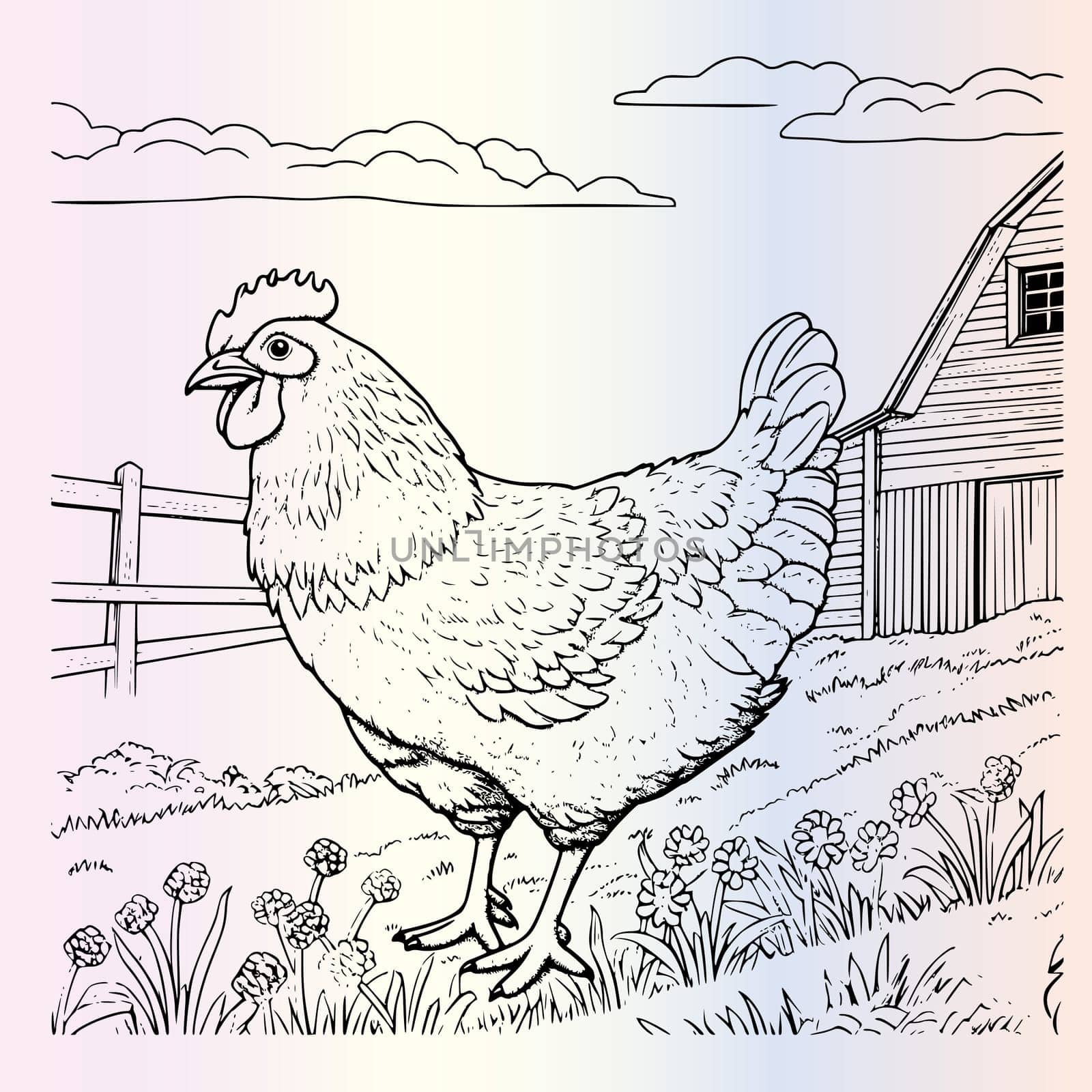 Farm Animal Coloring Pages Drawing For Kids