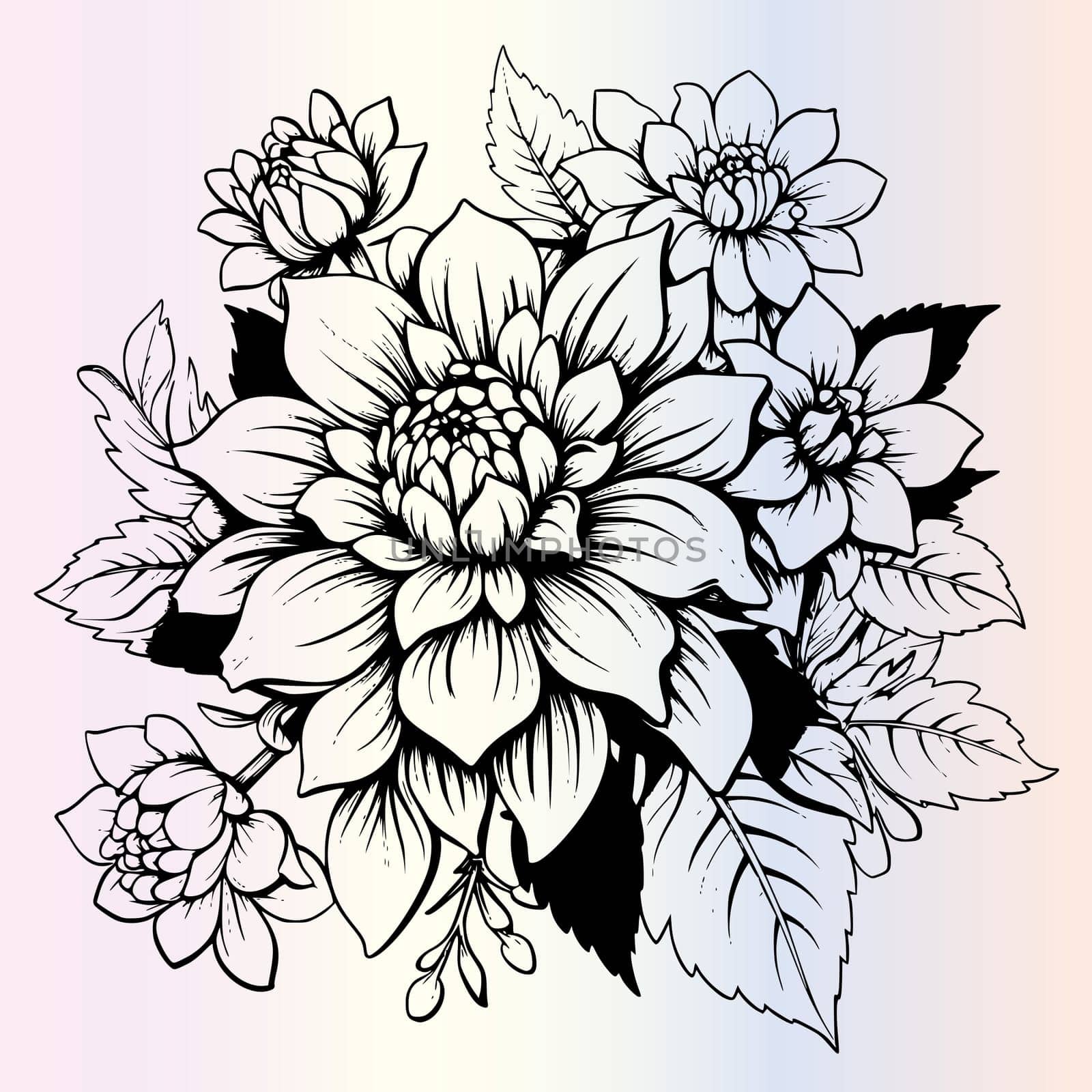 Flower Coloring Pages Drawing For Kids