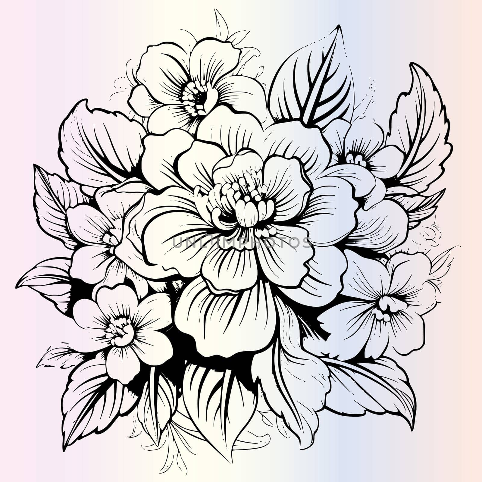 Flower Coloring Pages Drawing For Kids