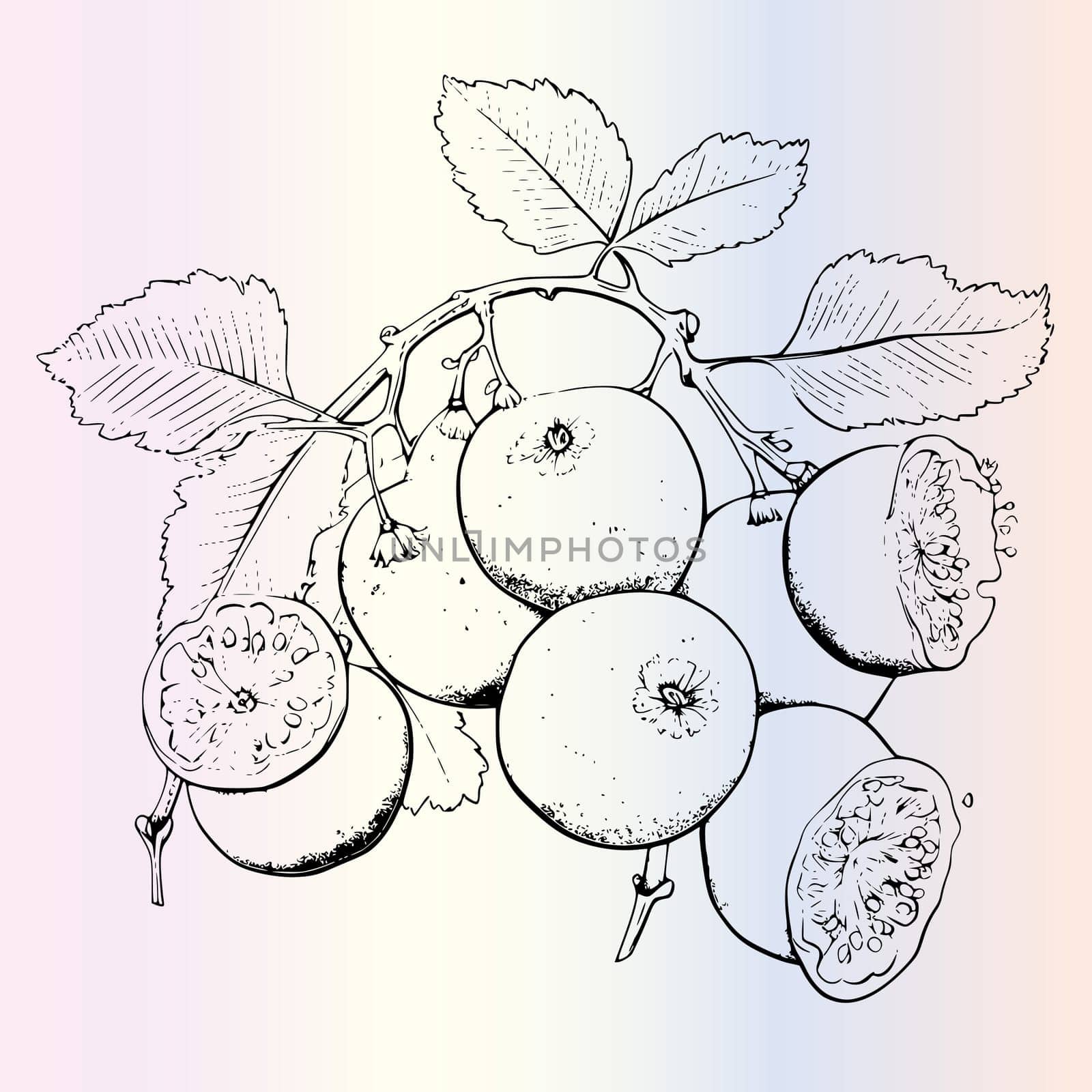 Fruit Ximenia Coloring Page For Kids