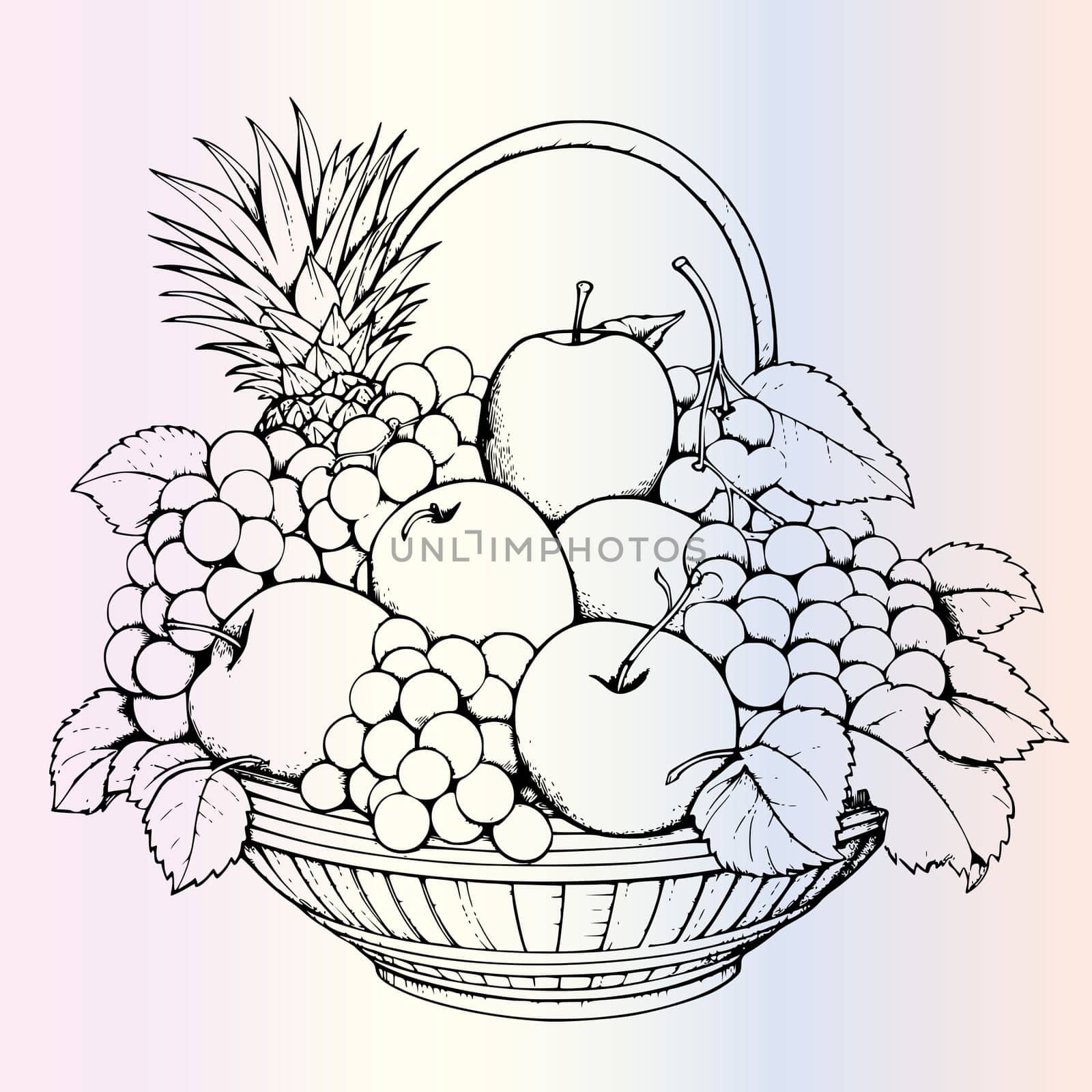 Fruits  Coloring Pages for Kids