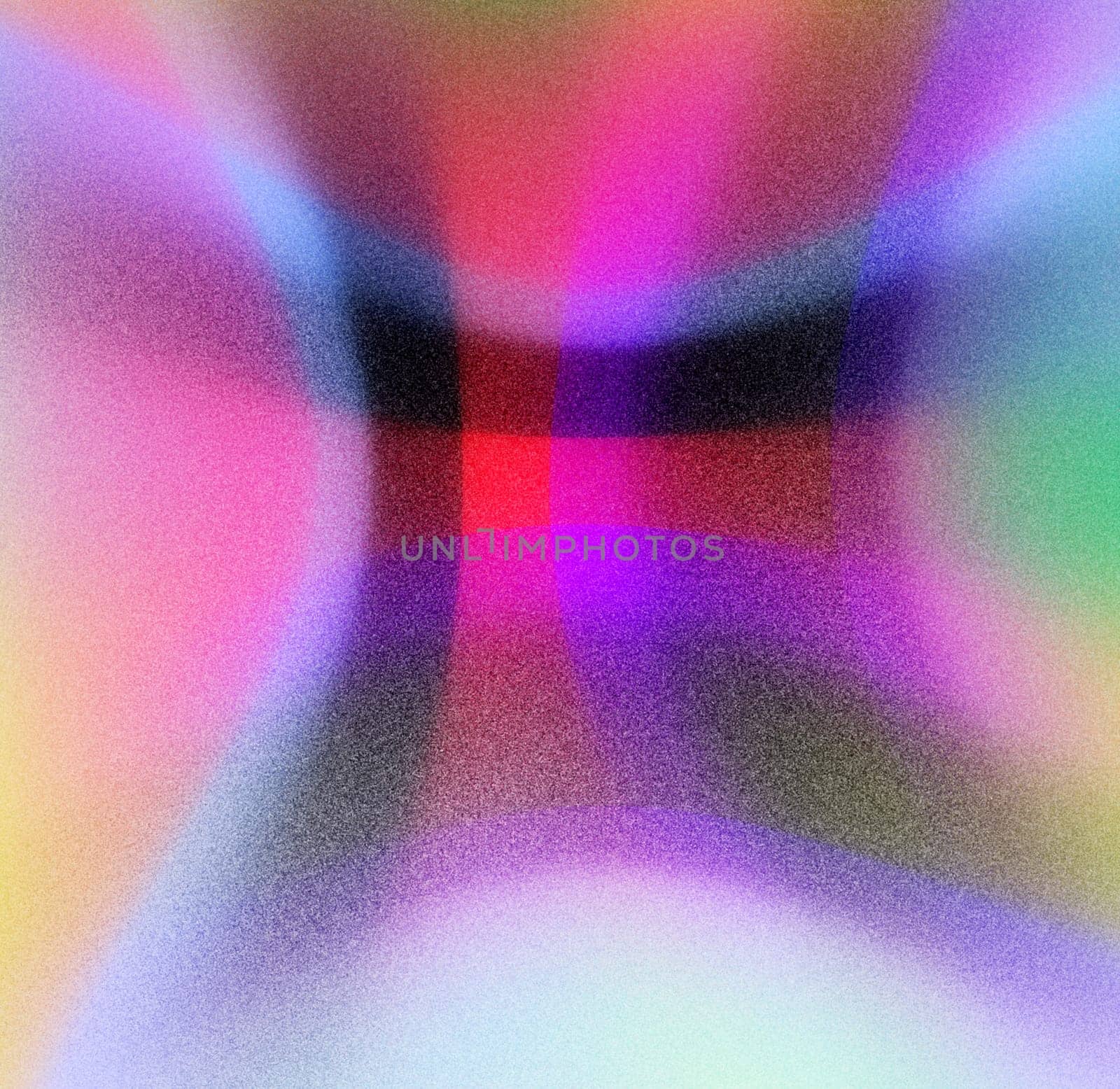 Grainy bright multicolored abstract background with smooth gradient transitions, retro background