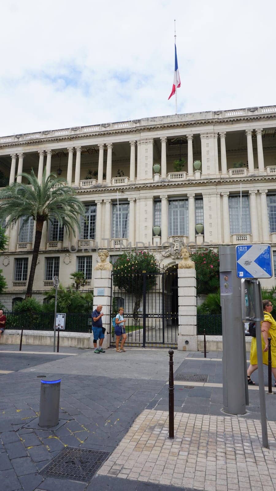 Nice, France - September 22, 2024: Palais de la Prefecture or Prefectural Palace at Nice, France