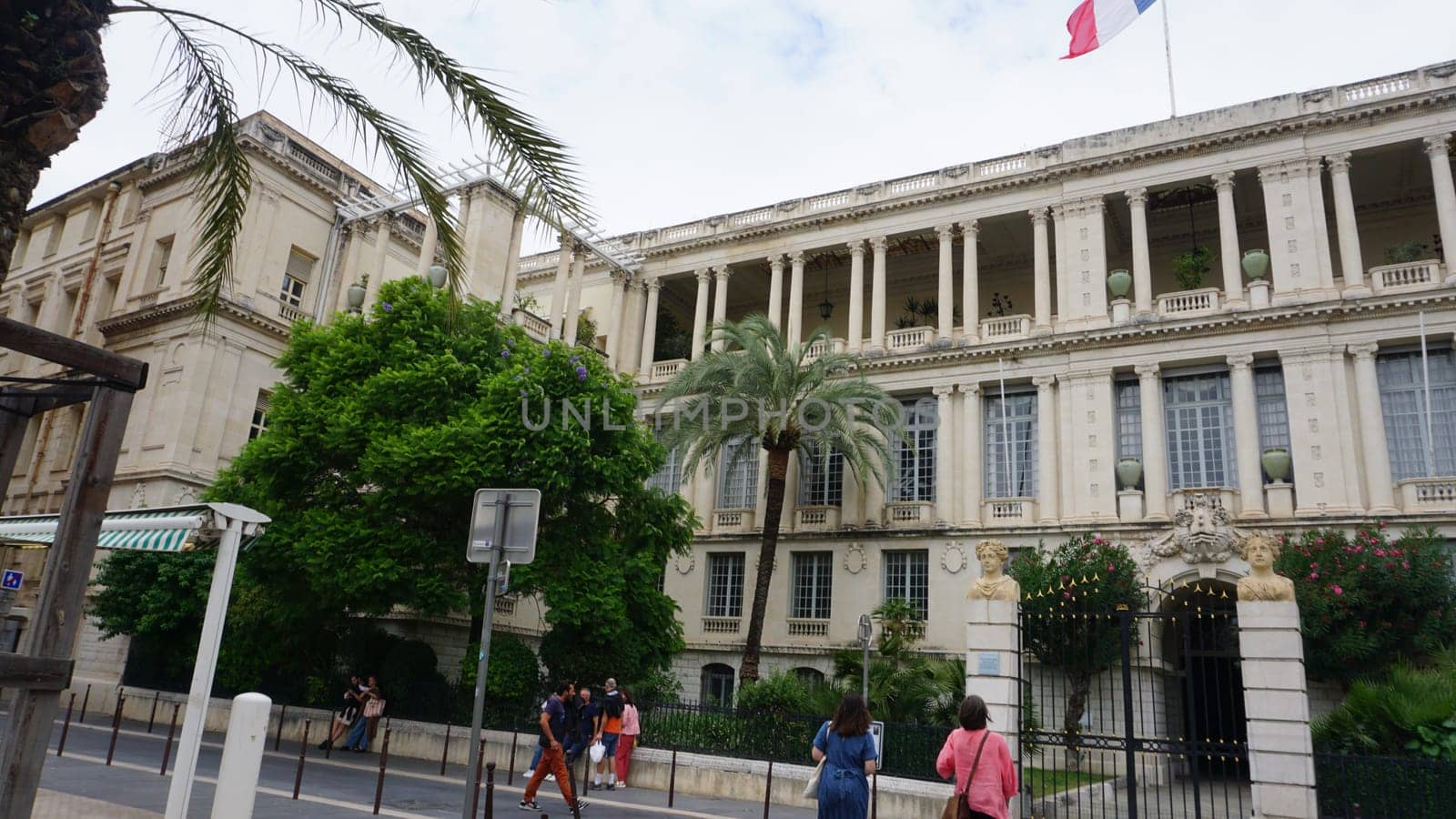 Nice, France - September 22, 2024: Palais de la Prefecture or Prefectural Palace at Nice, France