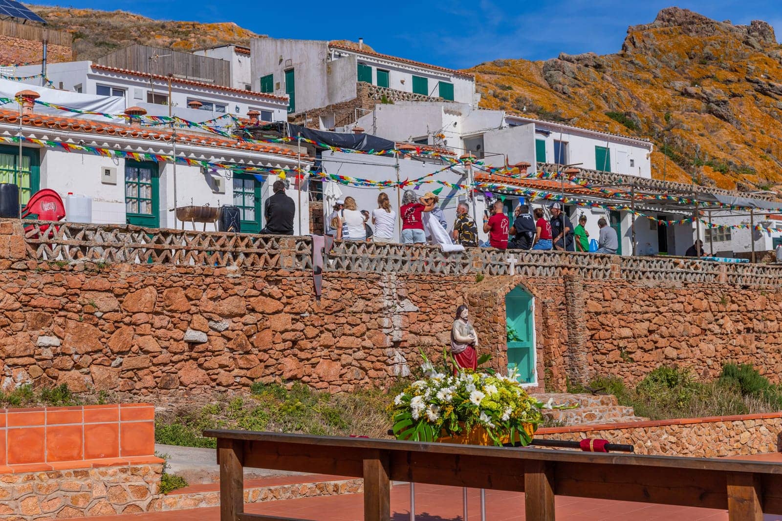 Berlenga island, Portugal: June 22, 2024: Festival in Honor of Saint John the Baptist, in Berlenga island, Peniche. Portugal