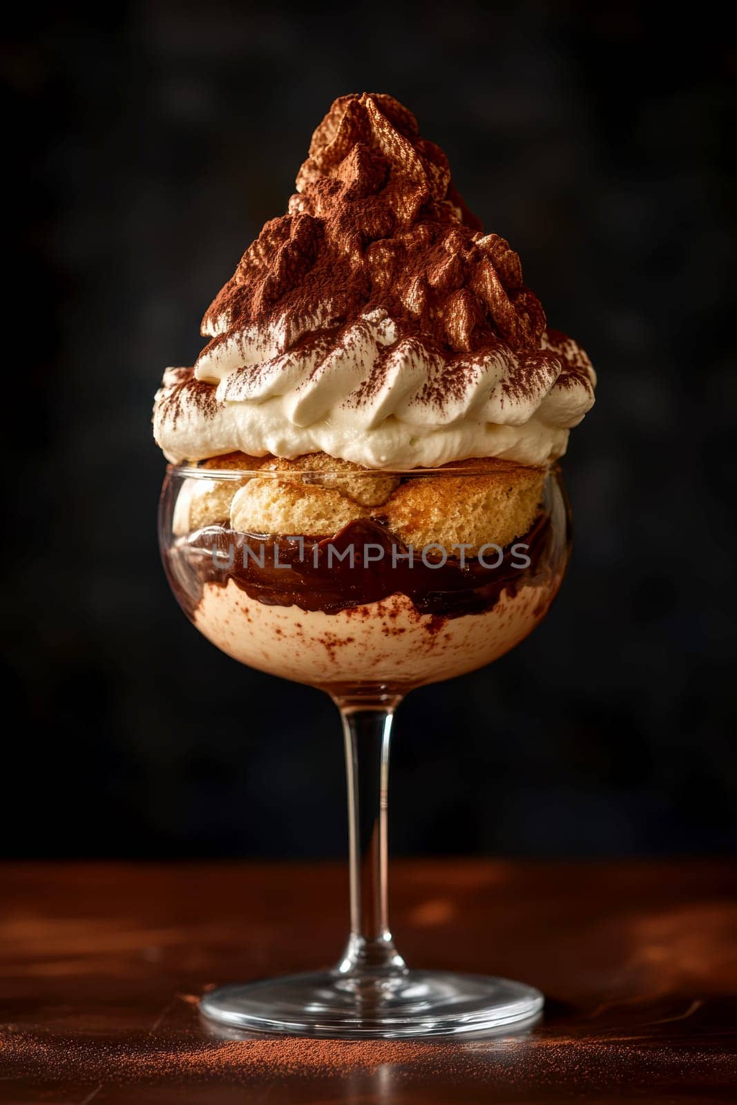 Tasty tiramisu. AI generative.