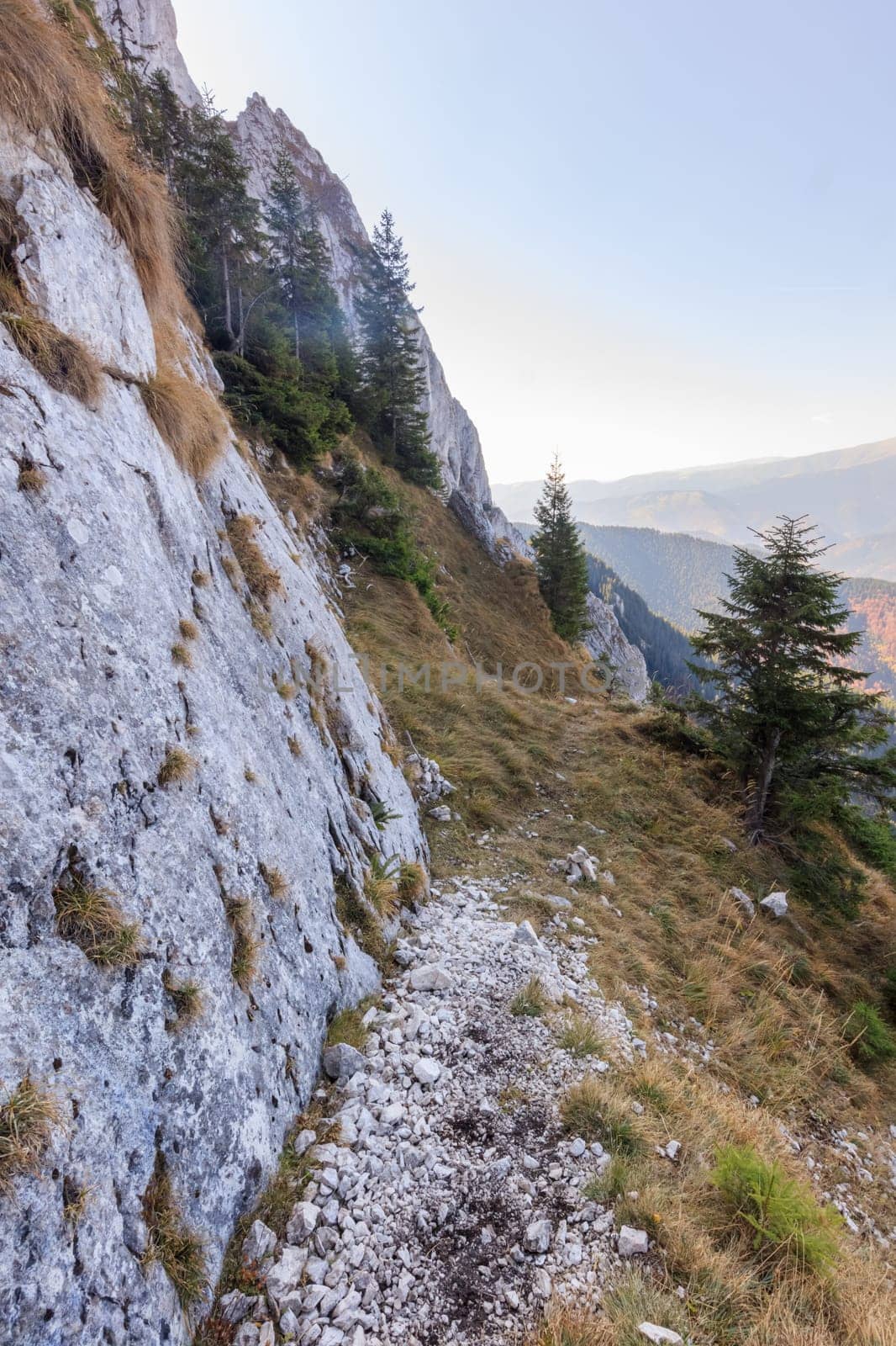 mountain landscape in Piatra Craiului Mountains, Romania