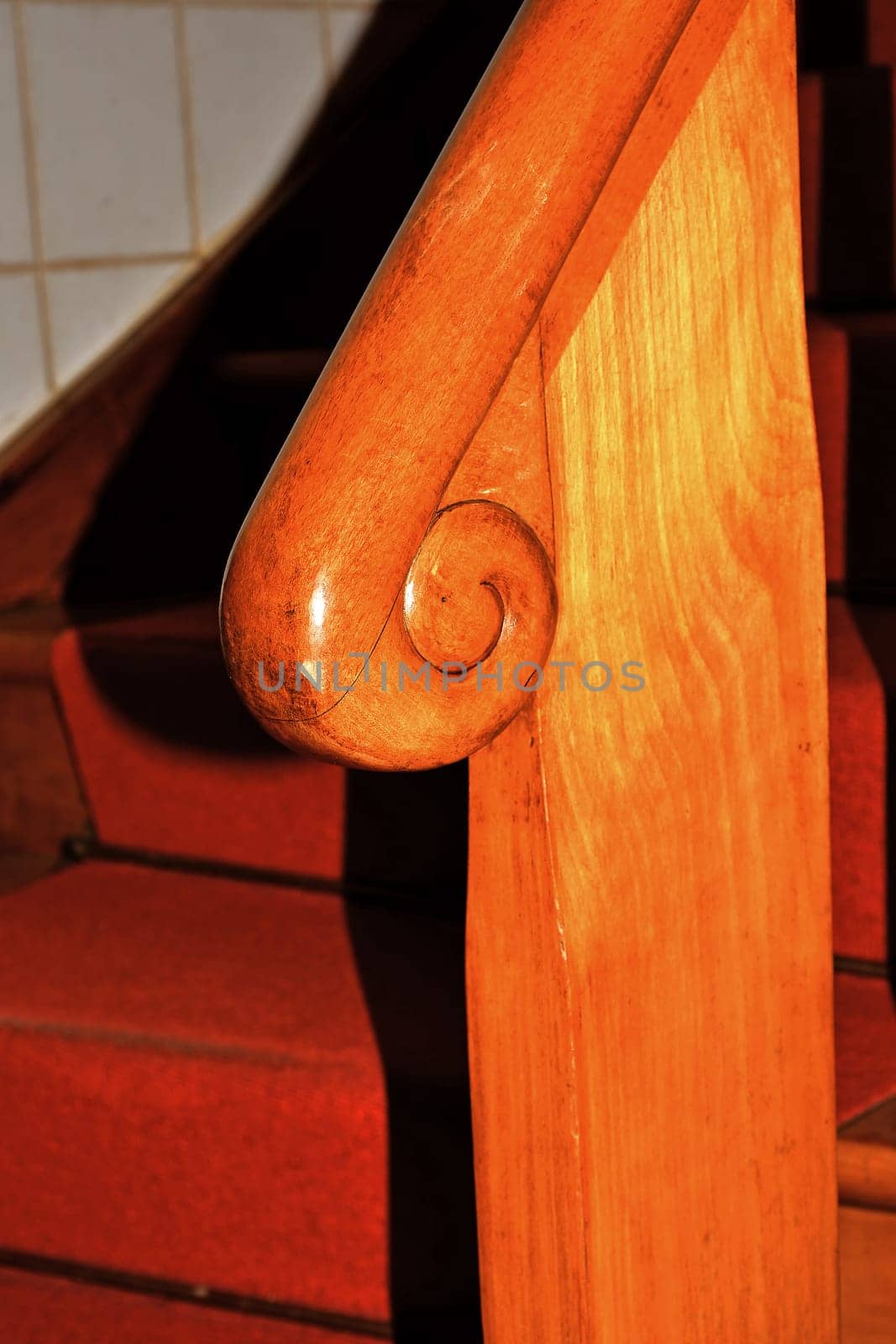 old stair railings in a German house
