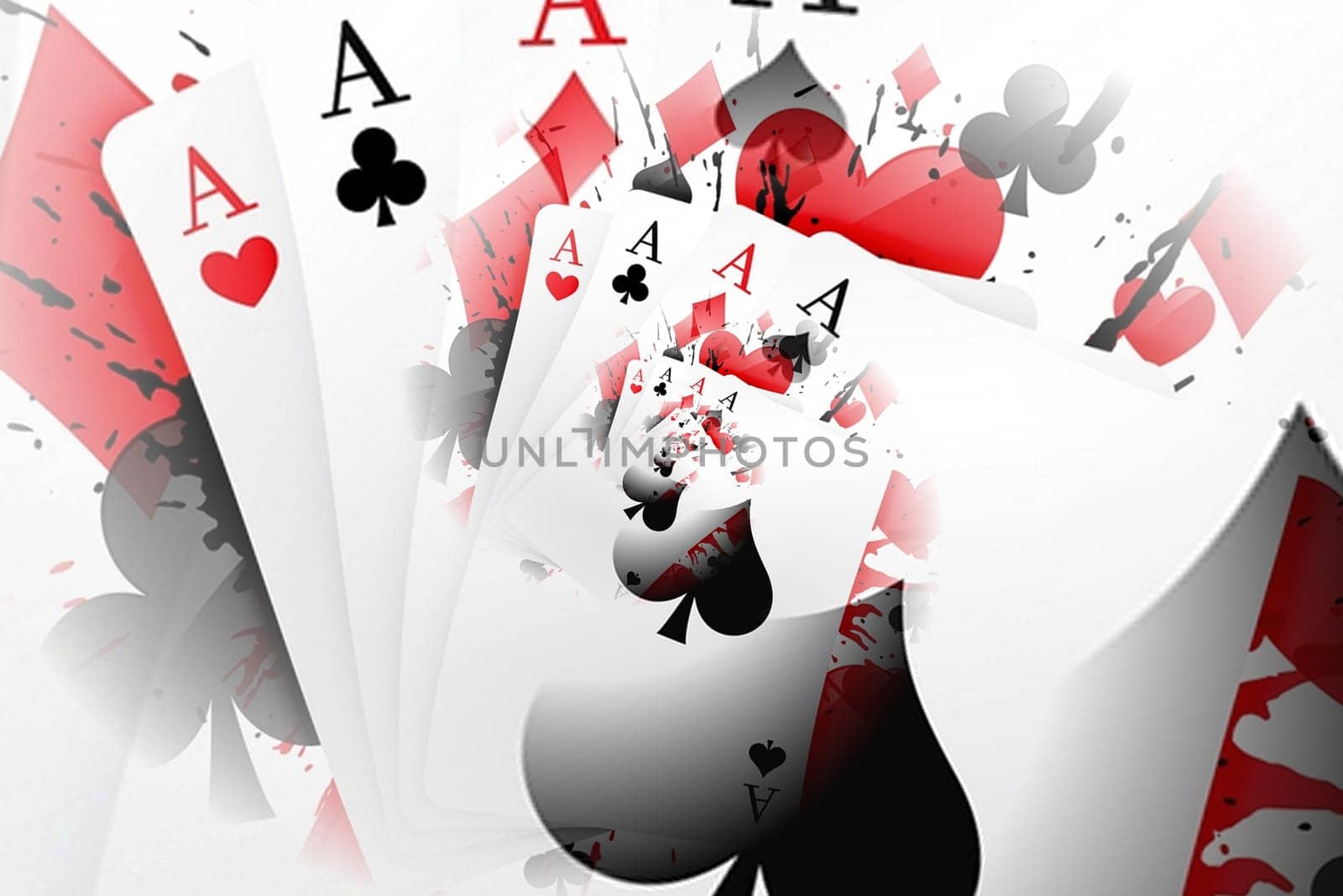 Illustration of a Background with Casino Elements. Concept of betting, gamble, game.