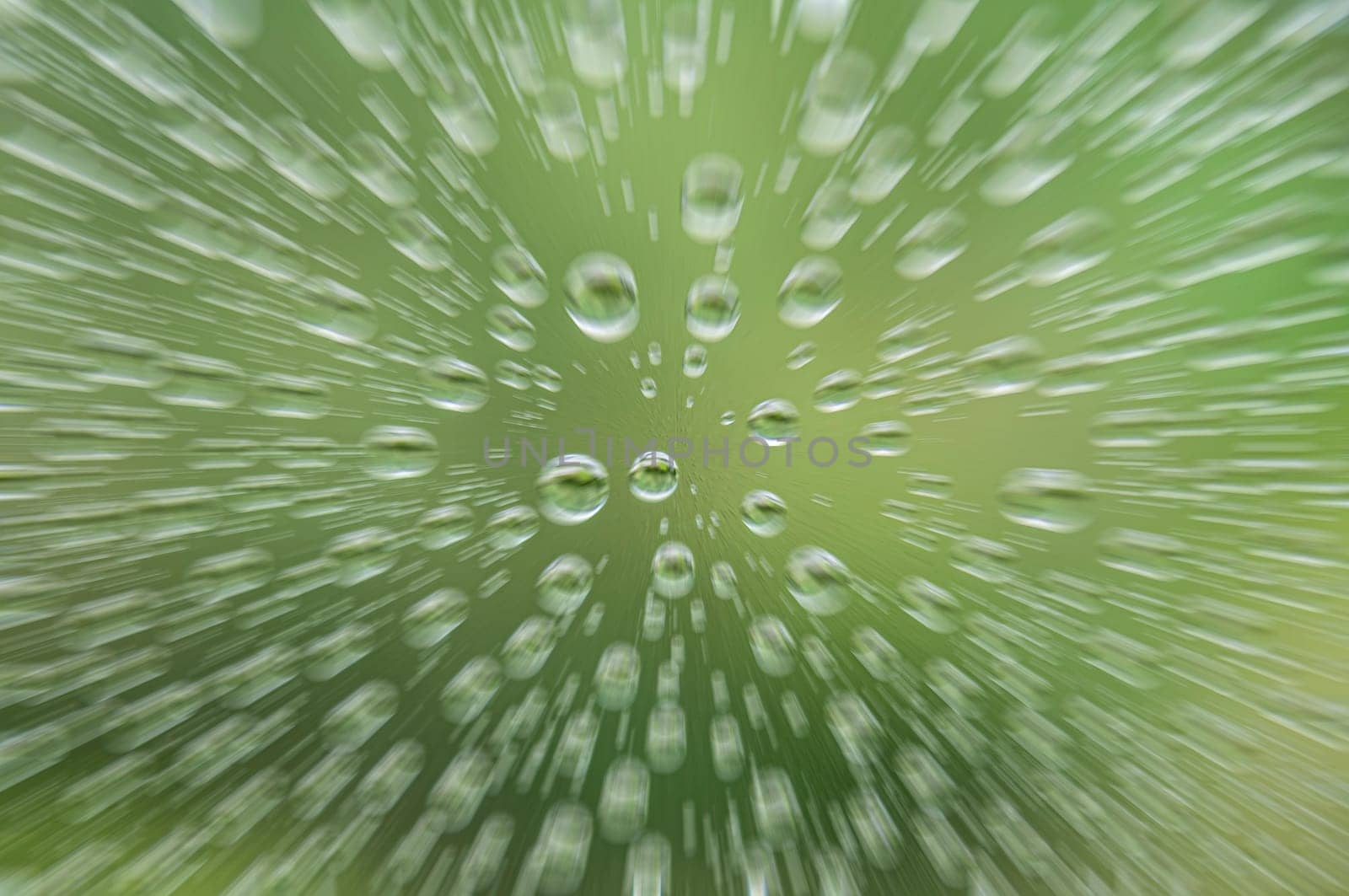 Clear raindrops on clear glass with zoom effect. Raindrop concept.