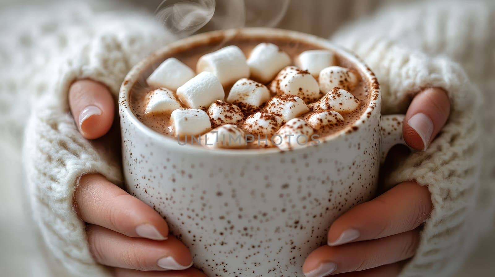 Hot Chocolate with Marshmallows, Cozy Winter Drink