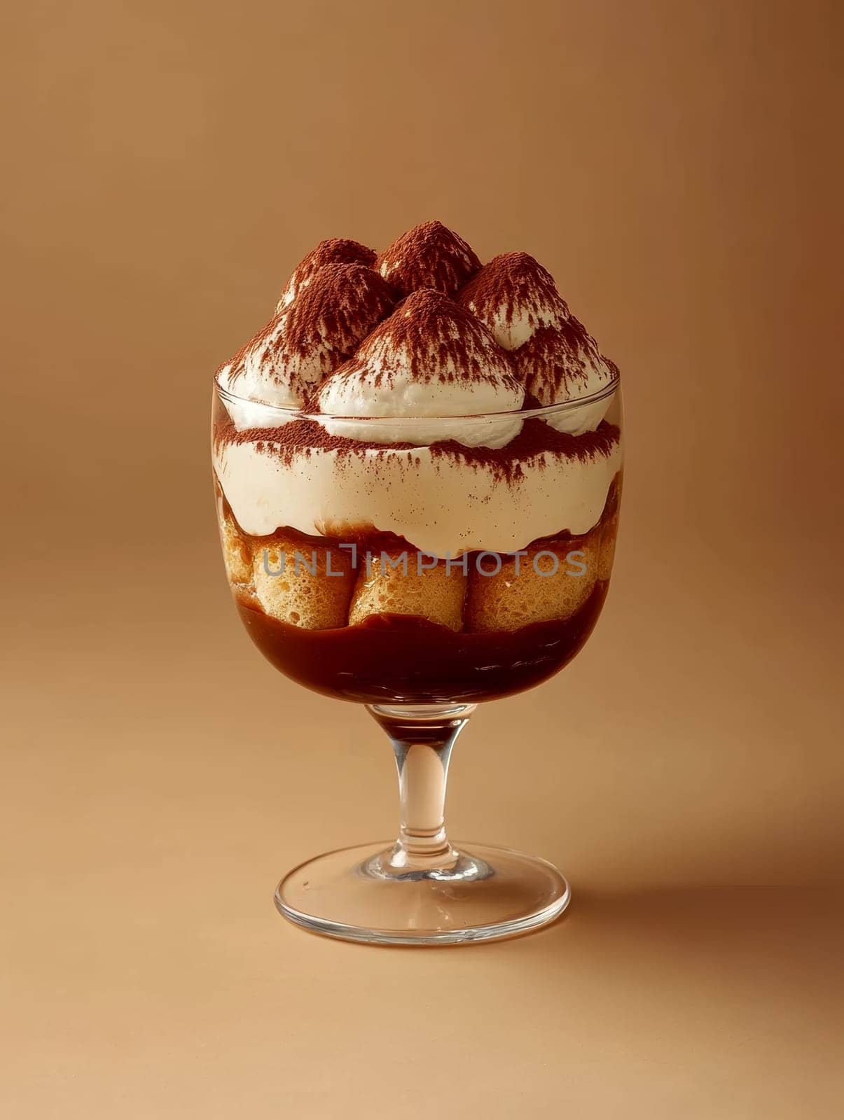 Tasty tiramisu. AI generative.