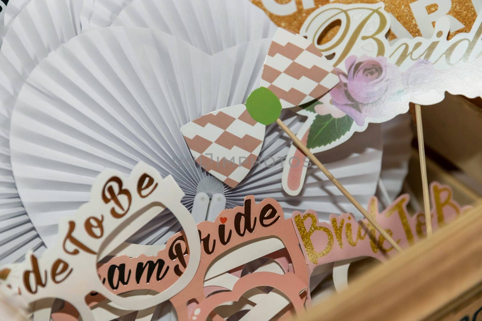 Wedding decorations background. Happy day. Joy. Love.