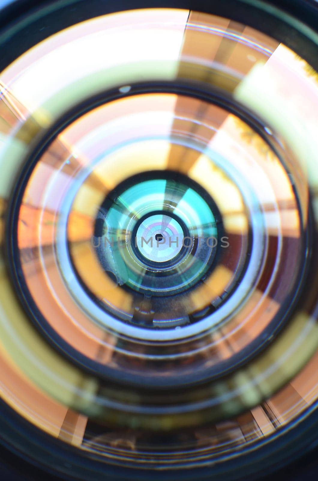 Photo Camera or Video lens close-up, objective concept of photographer or camera man job, looking for a photographer, journalist, videographer to work