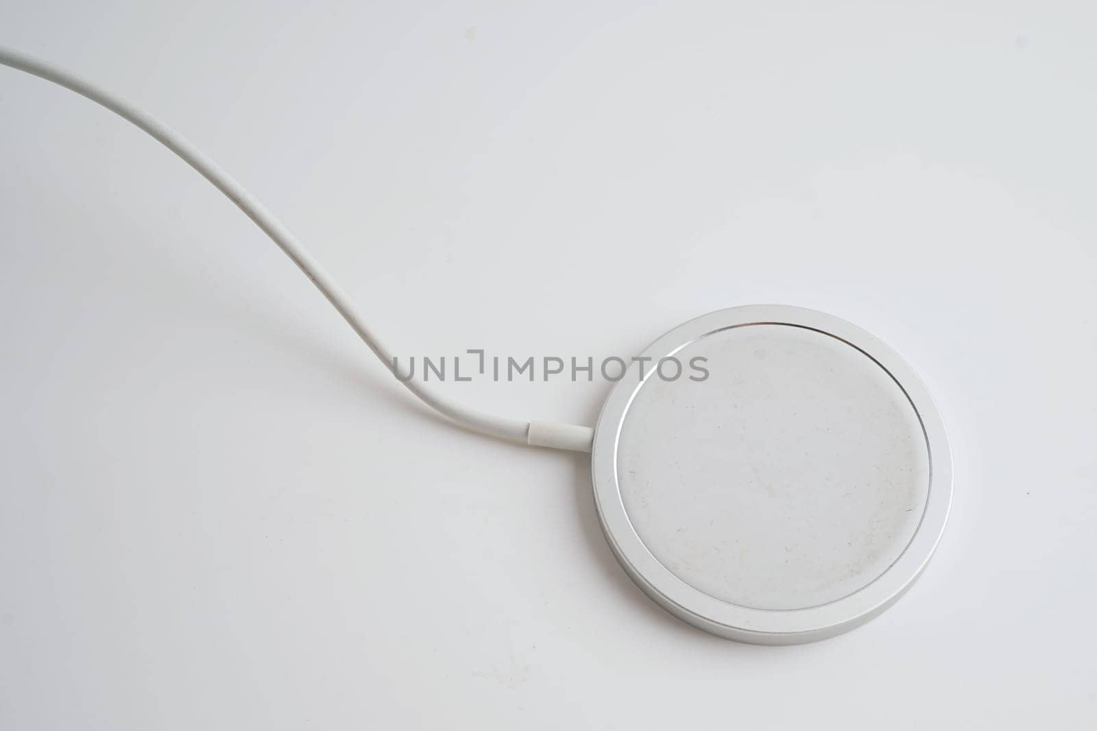 Wireless charger, magnetic charging modern equipment of mobile phone.