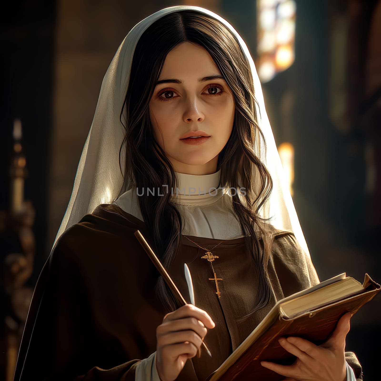 Saint Teresa of Avila Ai generative.