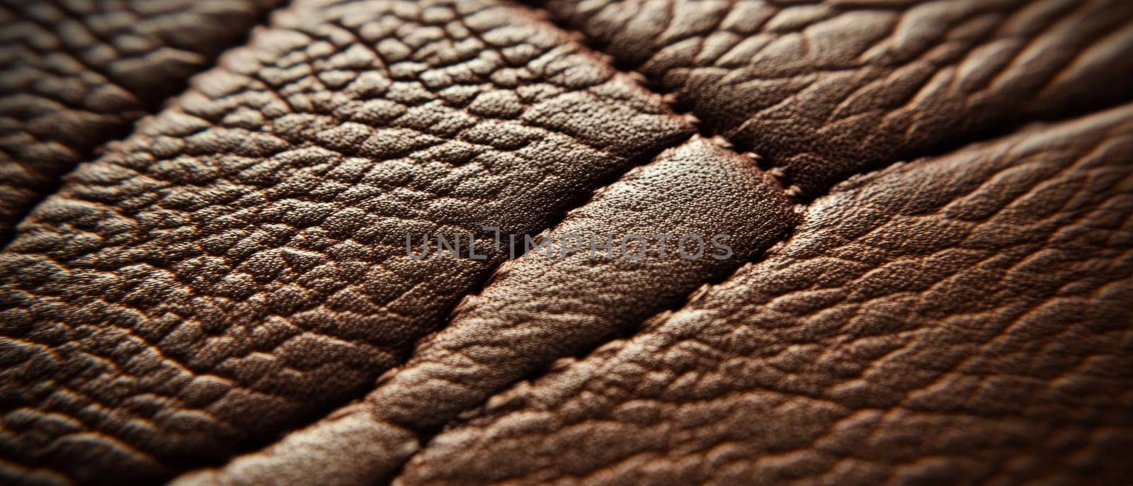 Detailed close up of weathered elephant skin texture, showcasing the intricate patterns and wrinkles that tell a story of age and resilience in nature.