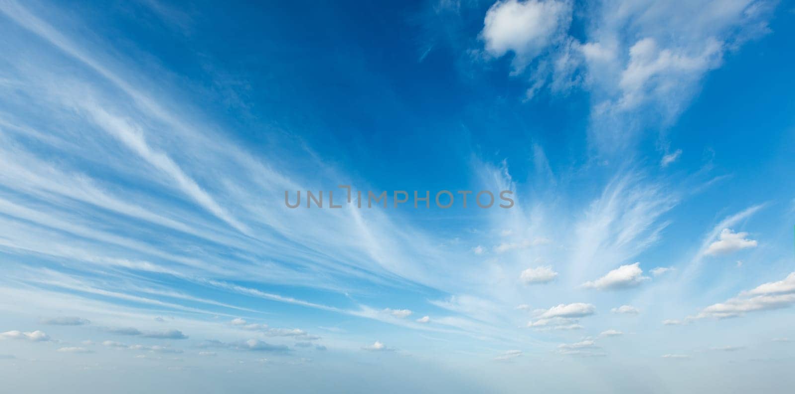 Peaceful and serene sky with clouds background