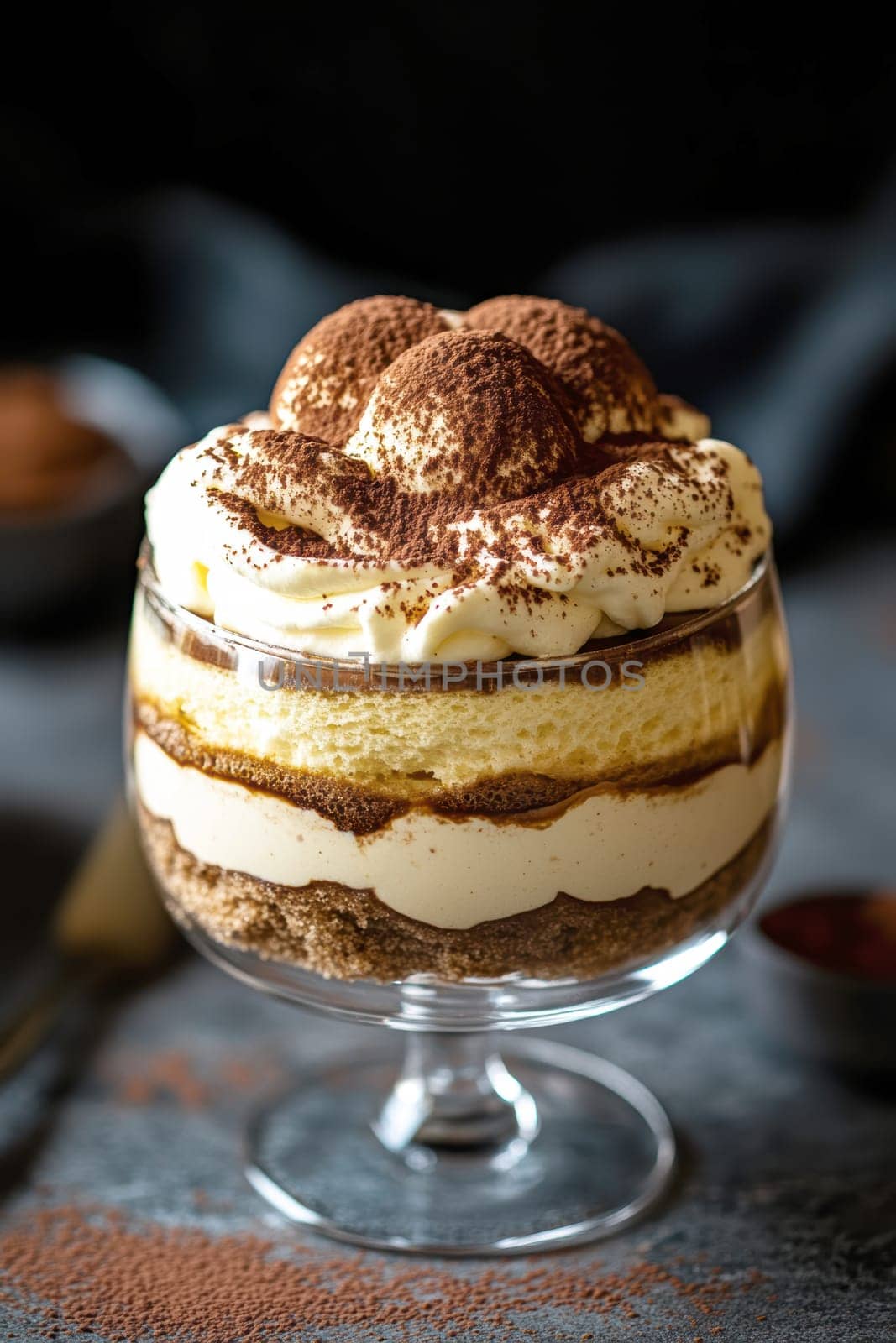 Tasty tiramisu. AI generative.