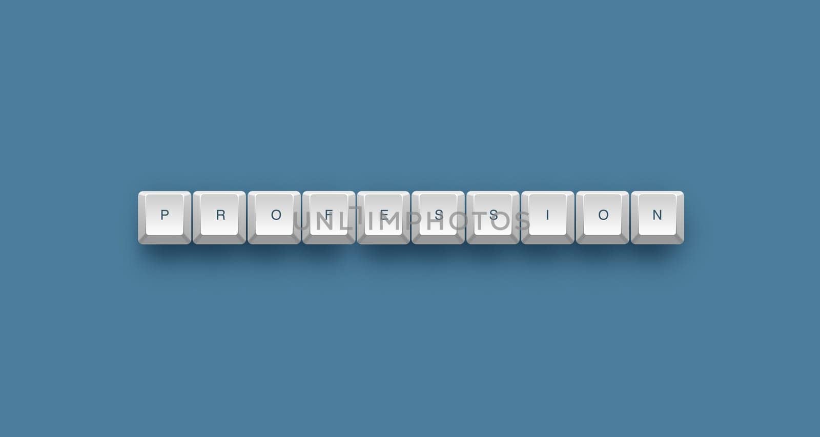 depression text on a 3d keyboard button with shadow, 3d illustration
