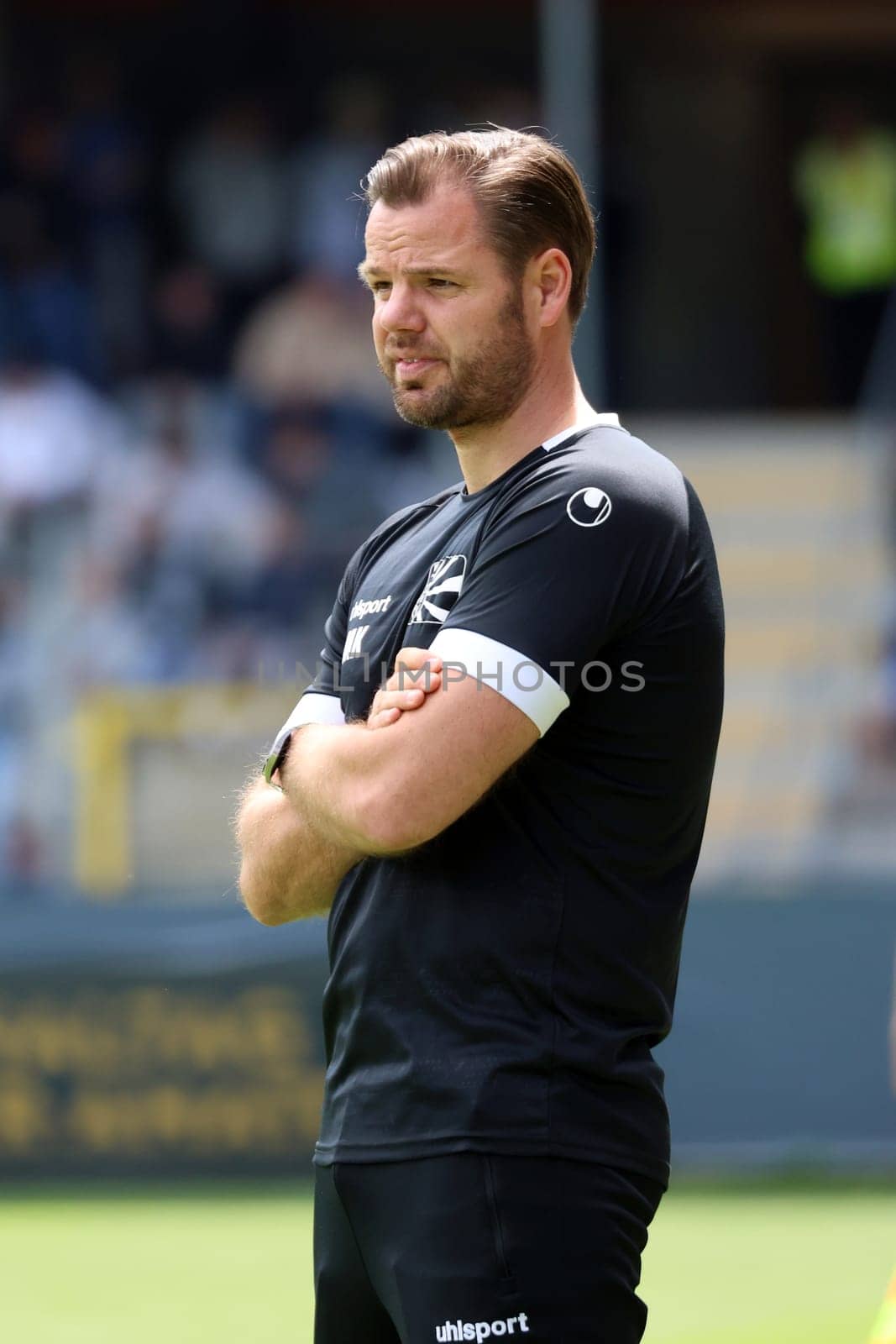 Coach Mario Klotz (Villingen 08) at the SBFV Cup Final 23/24: FC 08 Villingen - SC Lahr