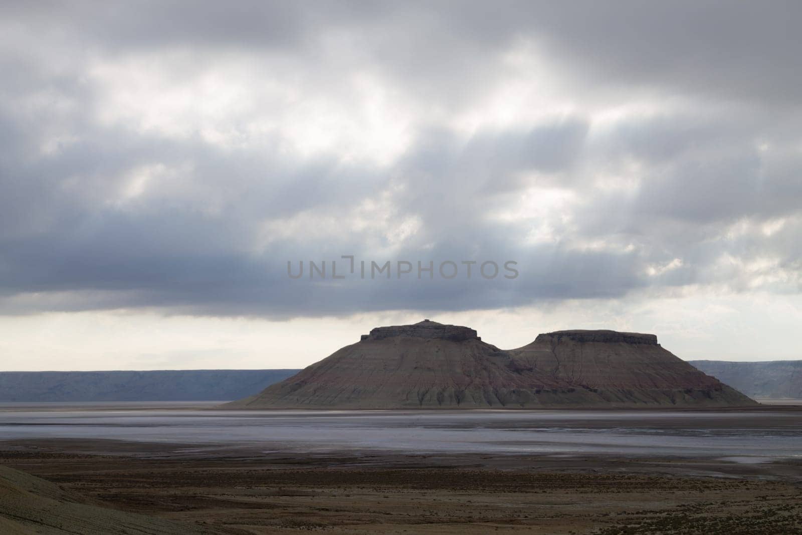 Karyn Zharik depression, Mangystau region, Ustyurt natural reserve, Kazakhstan landscape