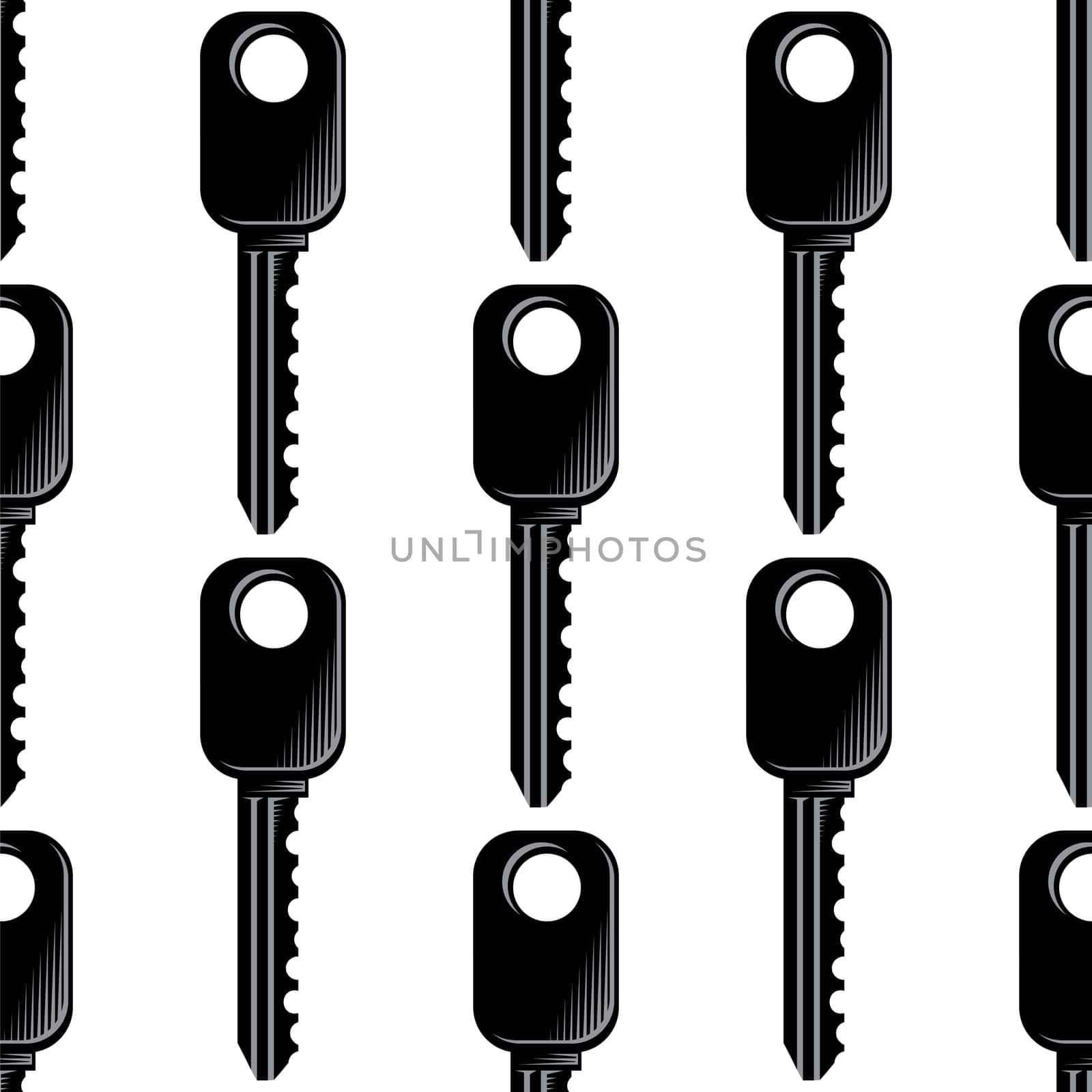 Vector key icon isolated on white background. Key icon. Lock or unlock sign. Padlock. Lock symbol. Unblock. Password icon. Access sign. Private access. Logo template. Seamless pattern.