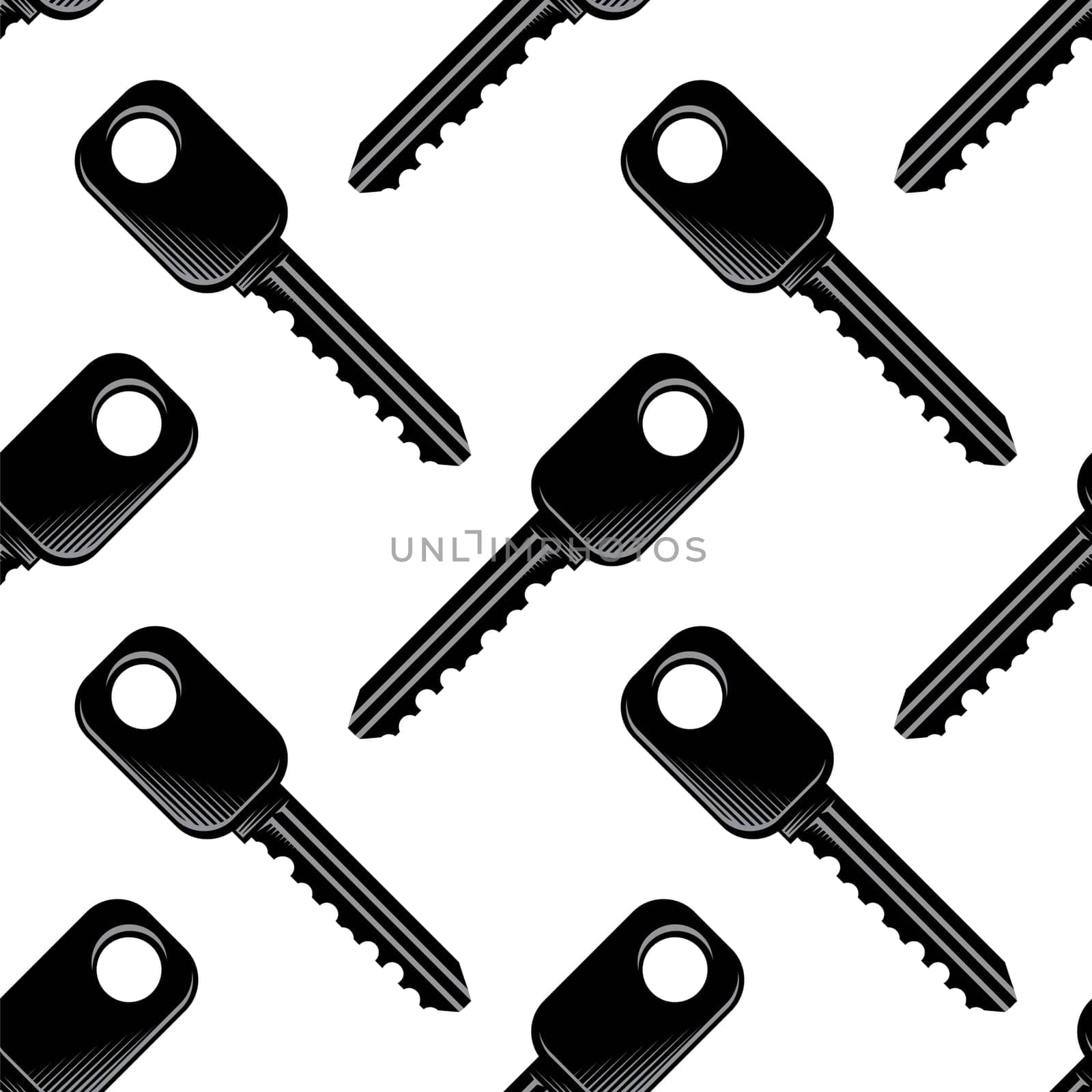 Vector key icon seamless pattern. Key icon. Lock or unlock sign. Padlock. Lock symbol. Unblock. Password icon. Access sign. Private access. Logo template. Safety symbol. Door key.