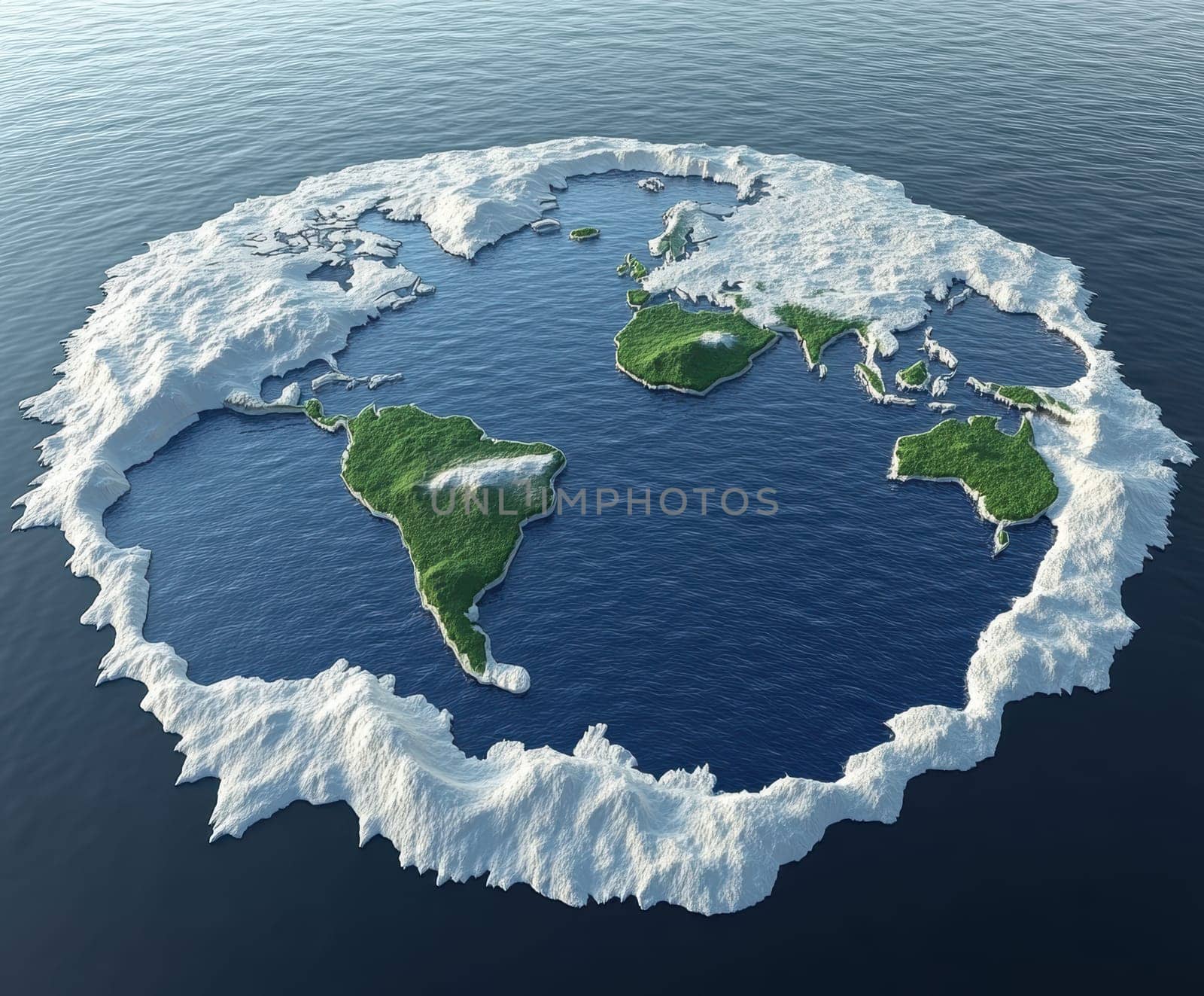 Human Rights Damage Lost in Climate Crisis . AI generative.