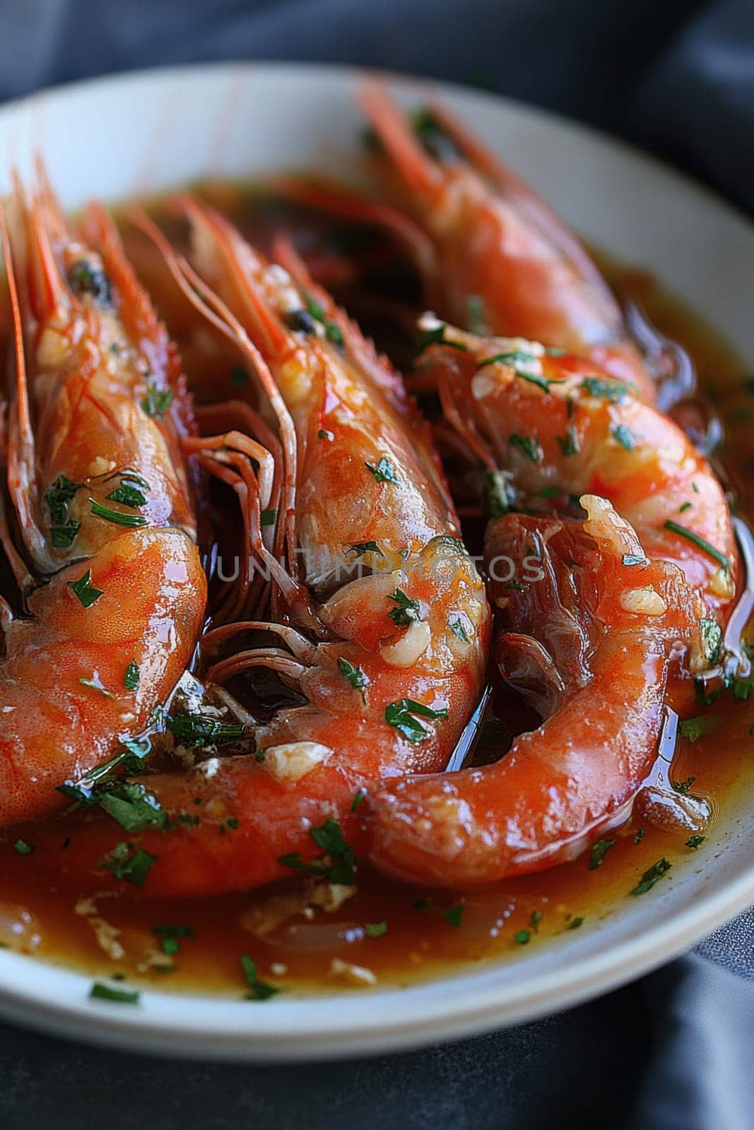 jumbo prawns in butter and garlic sauce --chaos 20 --ar 2:3 --style raw --stylize 200 --v 6.1 Job ID: 570c7ef6-5858-4665-a04c-098d6ba1c13f