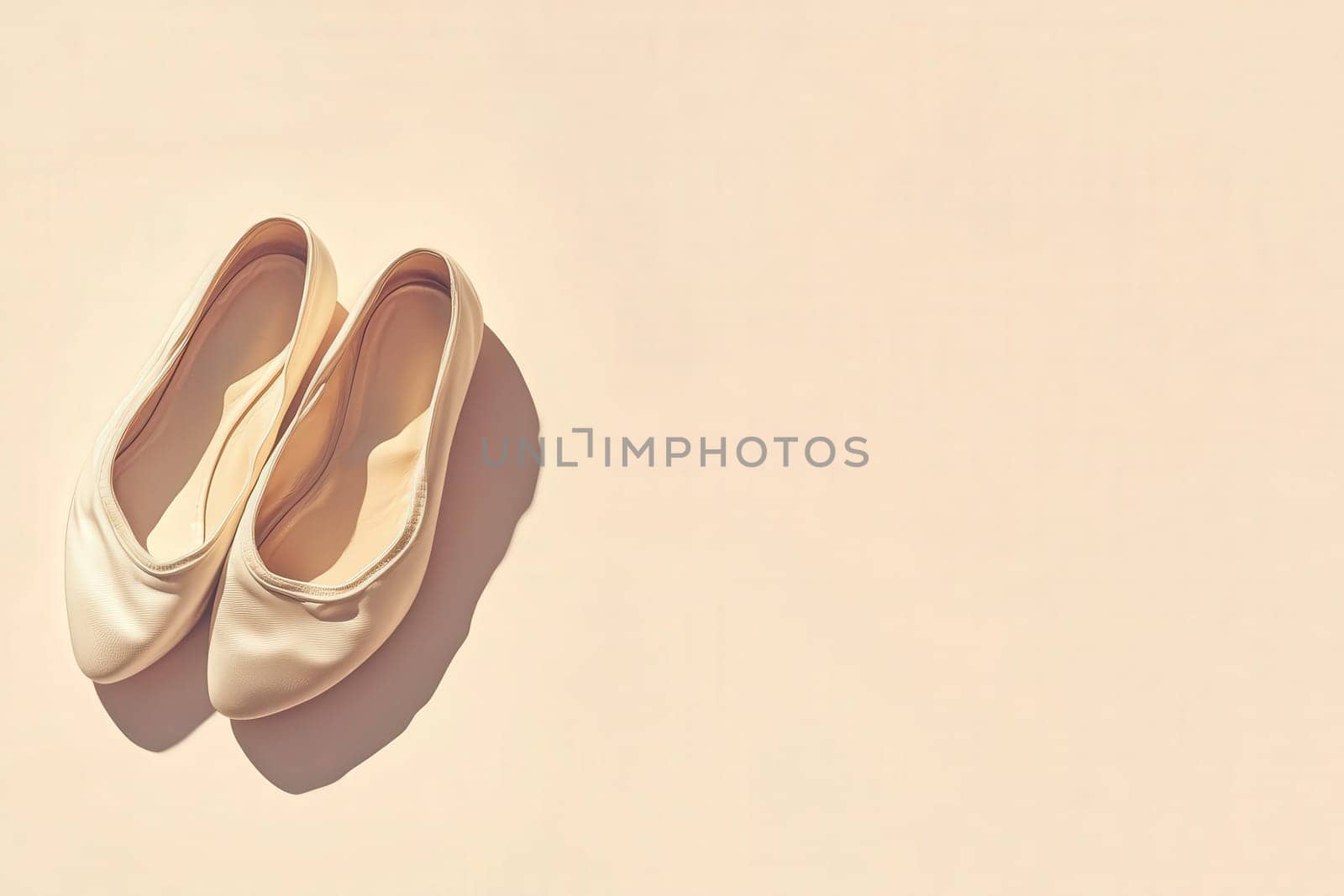 These elegant ballet flats rest on a clean, solid background, showcasing their sleek design and versatility for casual or formal outfits, ideal for any fashionable wardrobe.