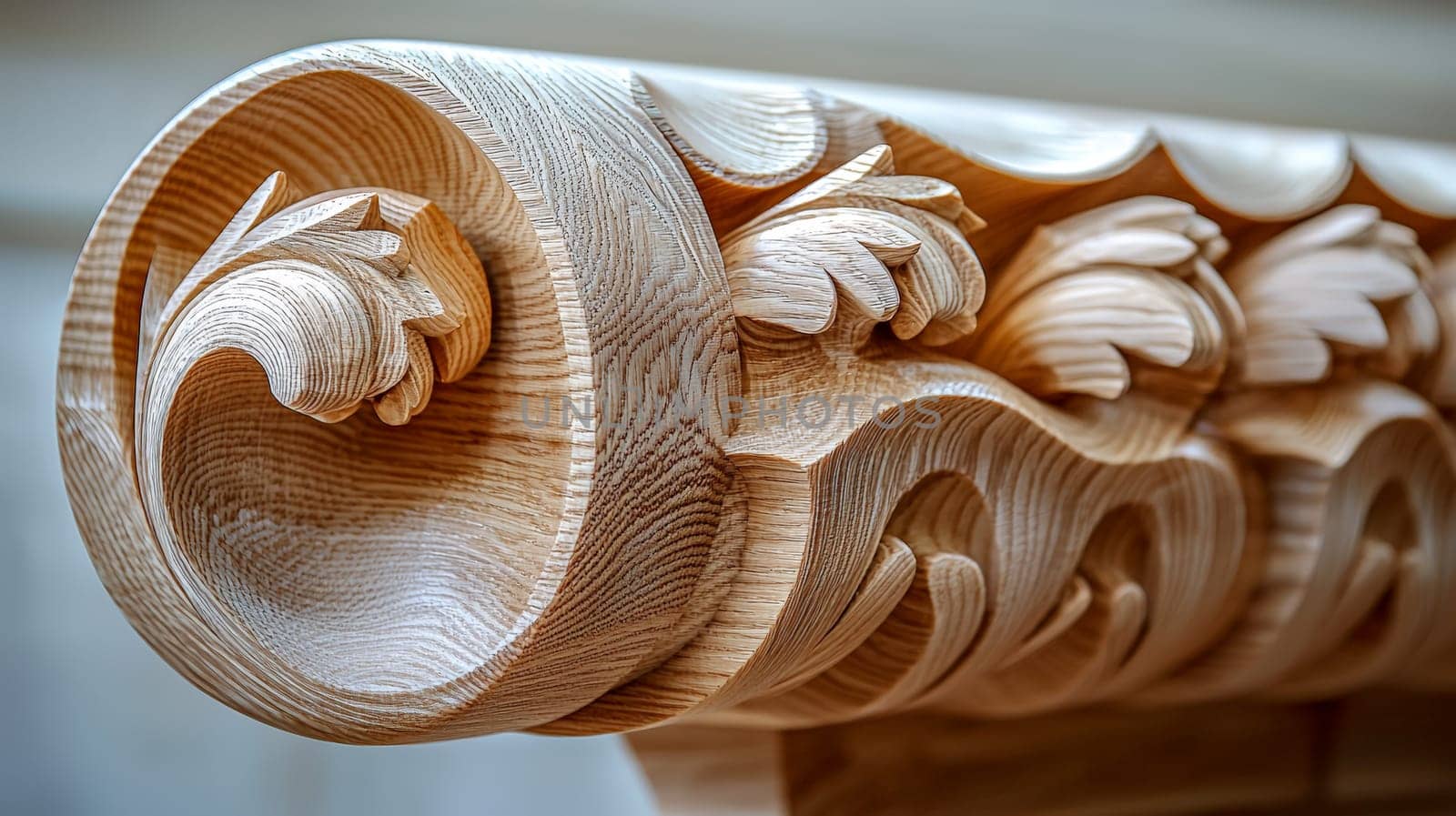 A close-up view of special architectural elements crafted from wood, showcasing fine craftsmanship and attention to detail. The design highlights the natural texture, grain, and beauty of the wood, revealing intricate carvings and patterns that add elegance and warmth to the structure. The architectural details reflect traditional artistry blended with modern aesthetics, creating a timeless and organic appeal.