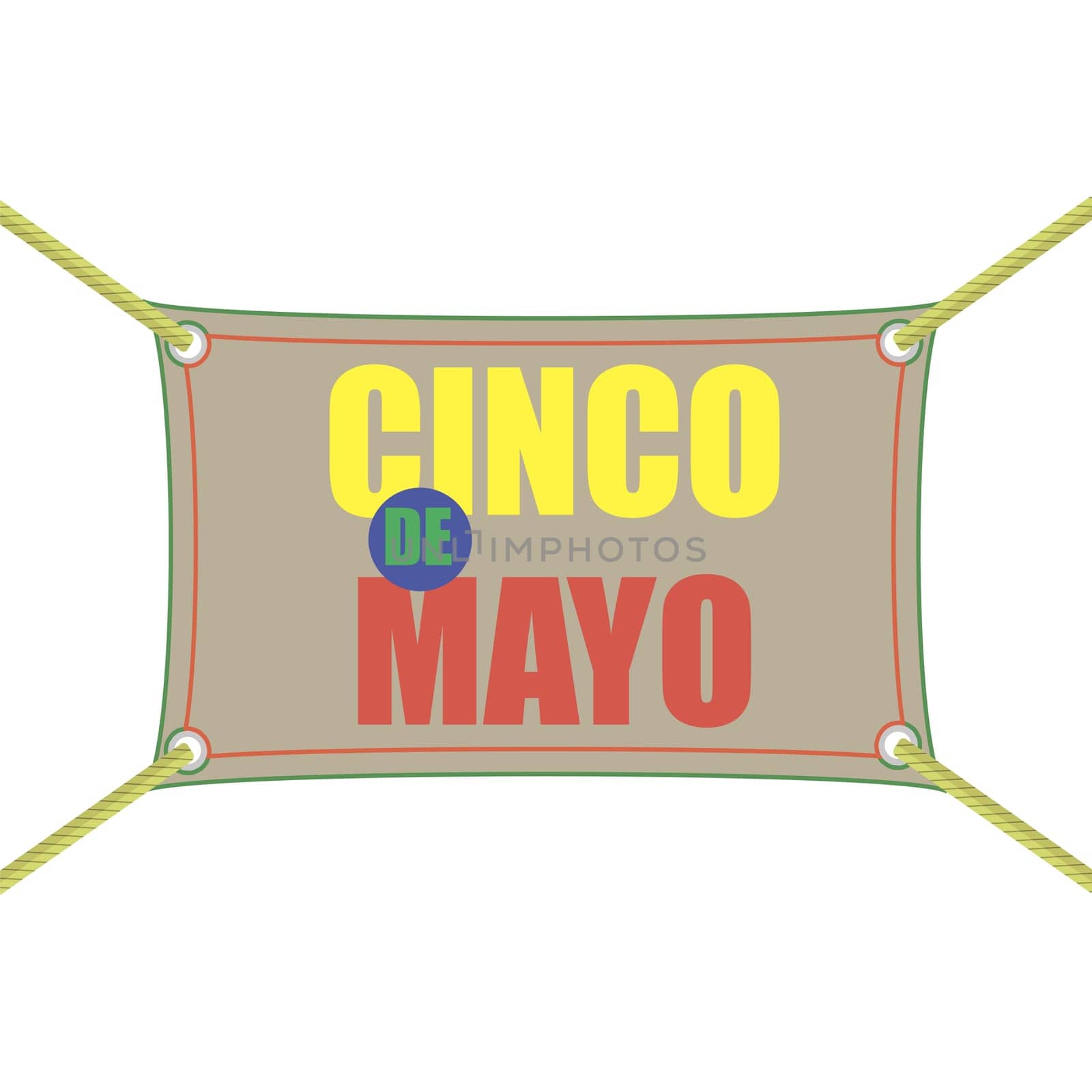 Mexican festival Cinco de mayo. Banner for party. Traditional holiday.