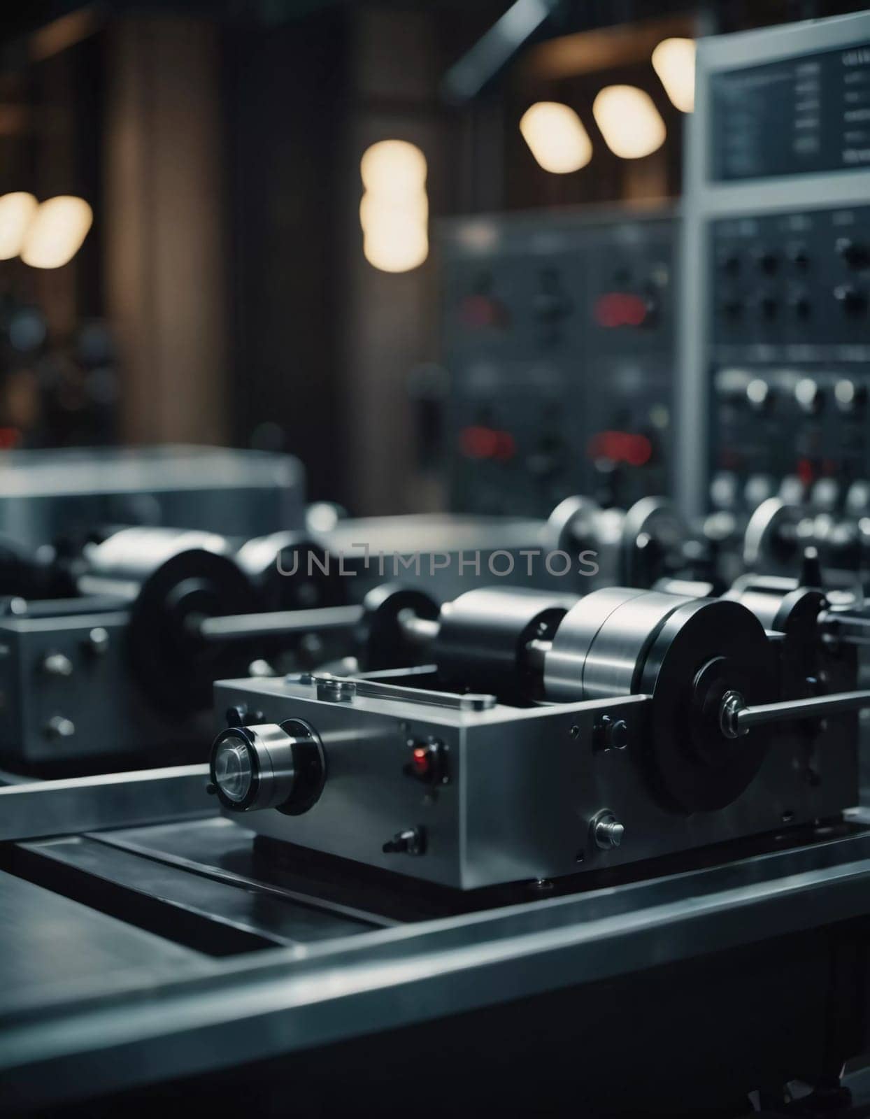 A manufacturing facility showcases advanced milling processes with a machine tool creating intricate parts, emphasizing engineering precision and efficiency. Generative AI.