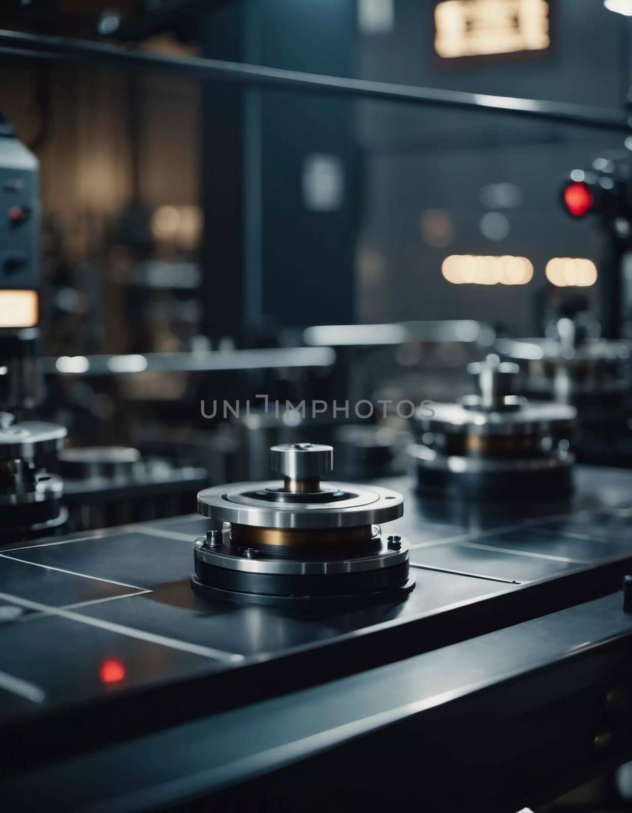 Precision milling machines are active in state-of-the-art manufacturing plant, working on components with high efficiency and accuracy. Modern factory workshop for continuous production. Generated AI.