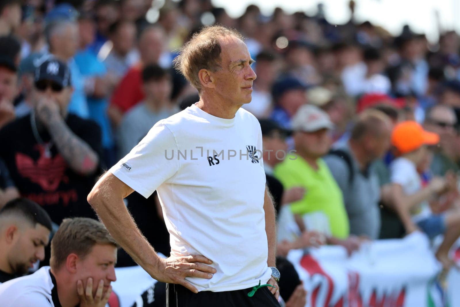 A man with vision: Interim coach Reiner Scheu at the SBFV Cup final 22/23: FC 08 Villingen - SV Oberachern