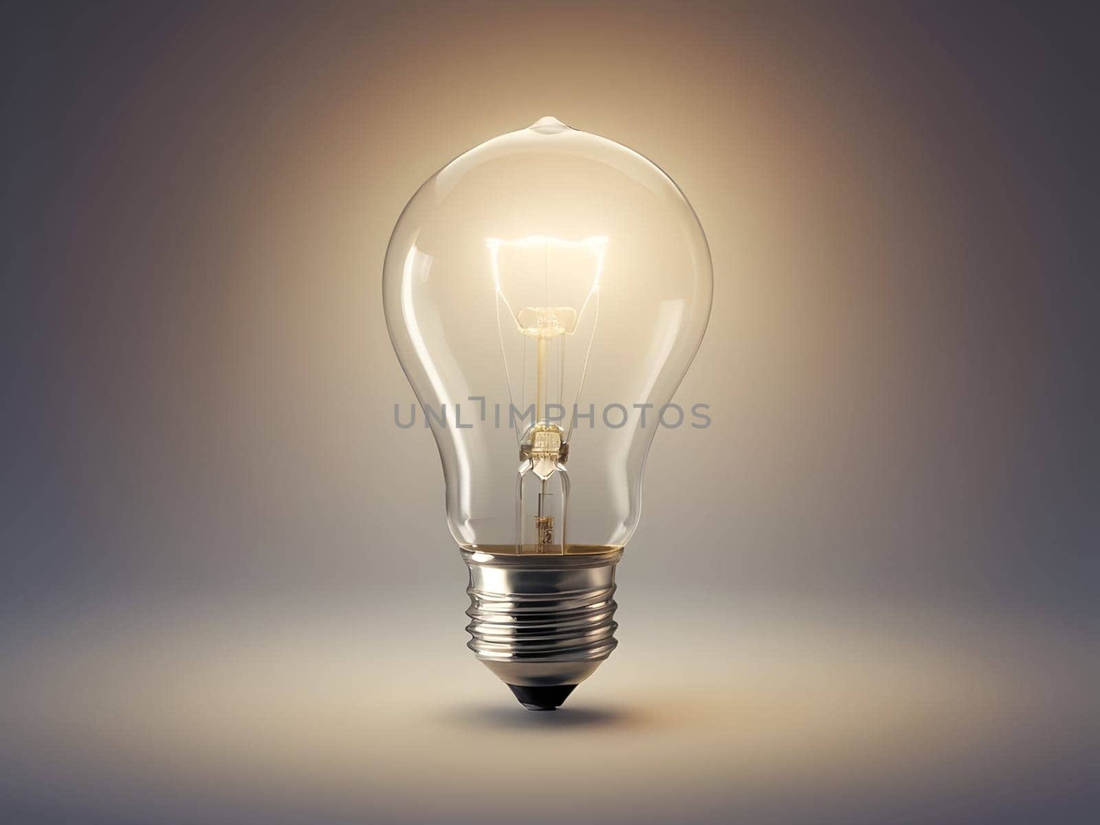 Closeup of the light lamp bulbs