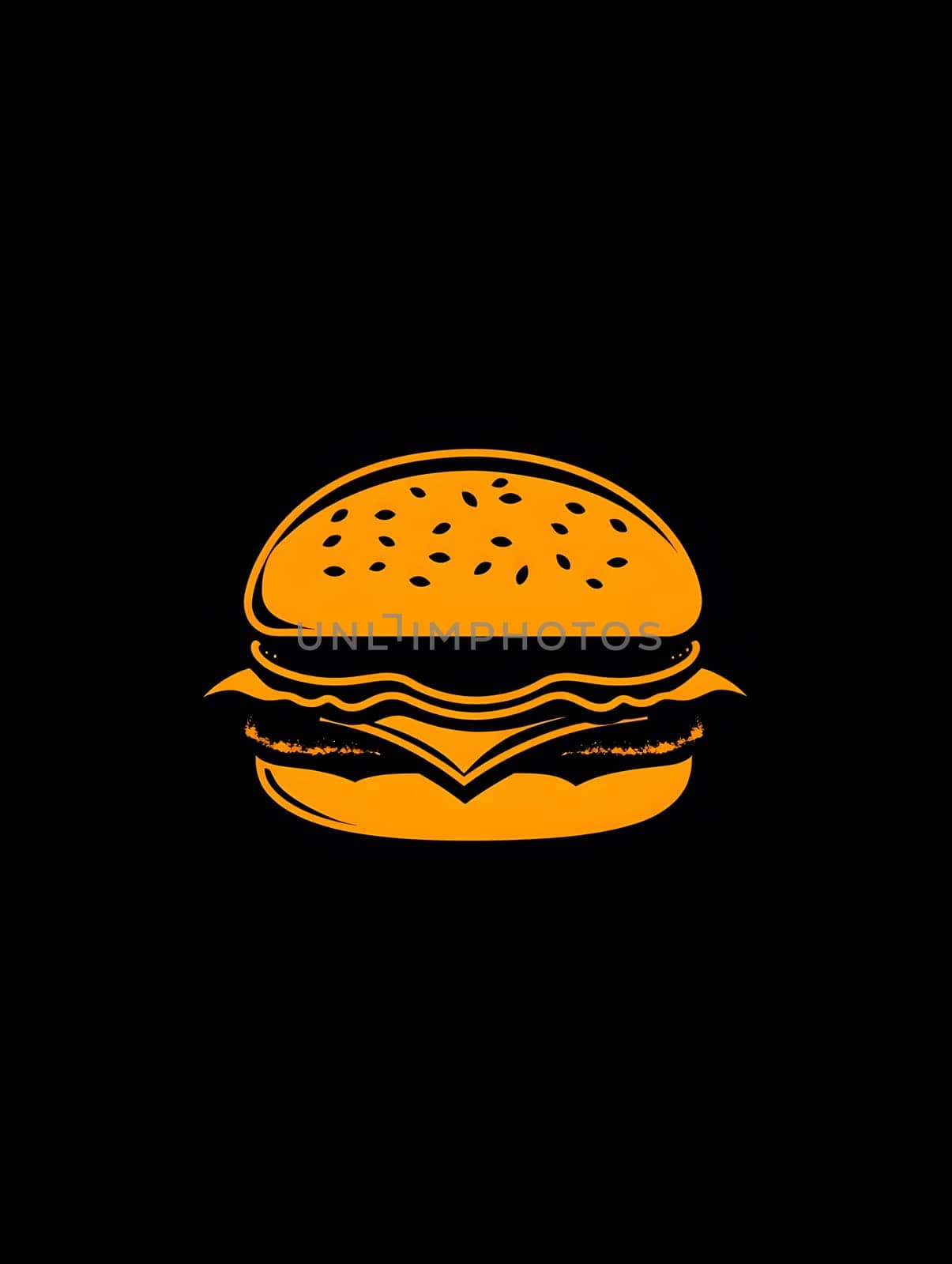 Hamburger or Cheeseburger Fast Food Icon Logo Symbol