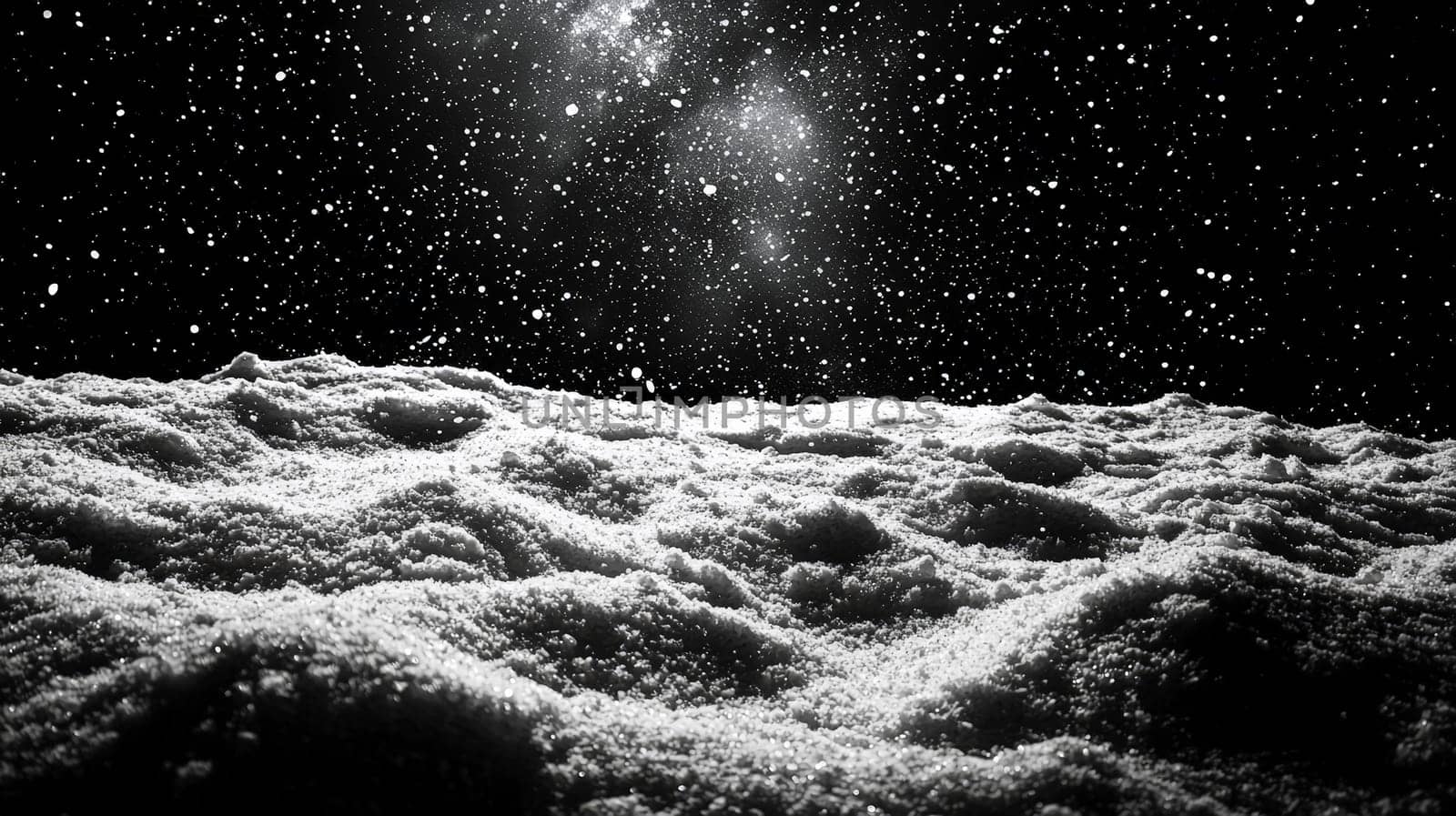 dramatic snowstorm overlay effect on a black background, showcasing swirling snowflakes and gusts of wind. This visual effect creates a cold, wintry atmosphere, perfect for enhancing images with a frosty, stormy feel. The stark contrast between the white snow and black backdrop adds intensity and depth to the scene.