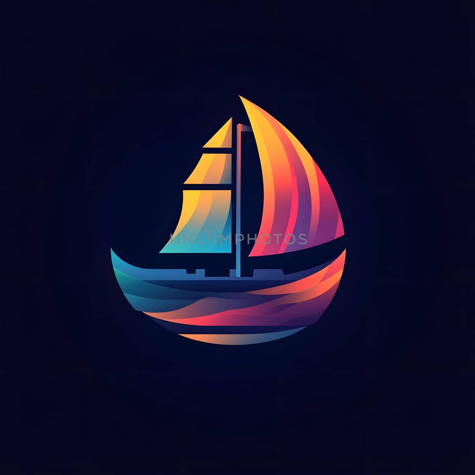 Awesome Sailing Ship Icon Sail Boat Logo Symbol
