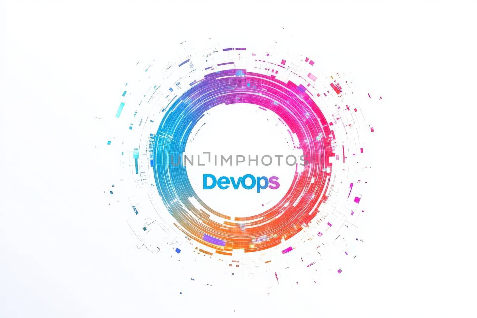 A vibrant design illustrates the DevOps concept with an infinity loop symbol that highlights continuous integration and delivery.