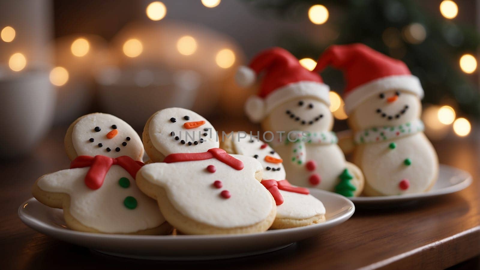 Professionally decorated Christmas sugar cookies featuring intricate holiday-themed designs. These cookies are beautifully hand-iced with royal icing, showcasing festive elements like Christmas trees, snowflakes, reindeer, and Santa. Each cookie is a work of art, crafted to add a delightful and elegant touch to holiday celebrations. Perfect as a treat, a party favor, or a charming gift for friends and family, these cookies are sure to spread holiday cheer with every bite.
