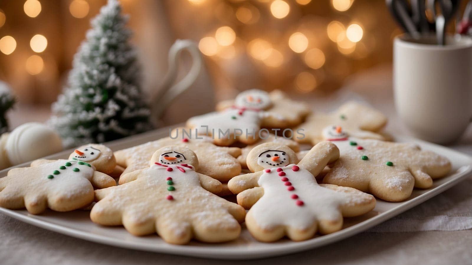 Professionally decorated Christmas sugar cookies featuring intricate holiday-themed designs. These cookies are beautifully hand-iced with royal icing, showcasing festive elements like Christmas trees, snowflakes, reindeer, and Santa. Each cookie is a work of art, crafted to add a delightful and elegant touch to holiday celebrations. Perfect as a treat, a party favor, or a charming gift for friends and family, these cookies are sure to spread holiday cheer with every bite.