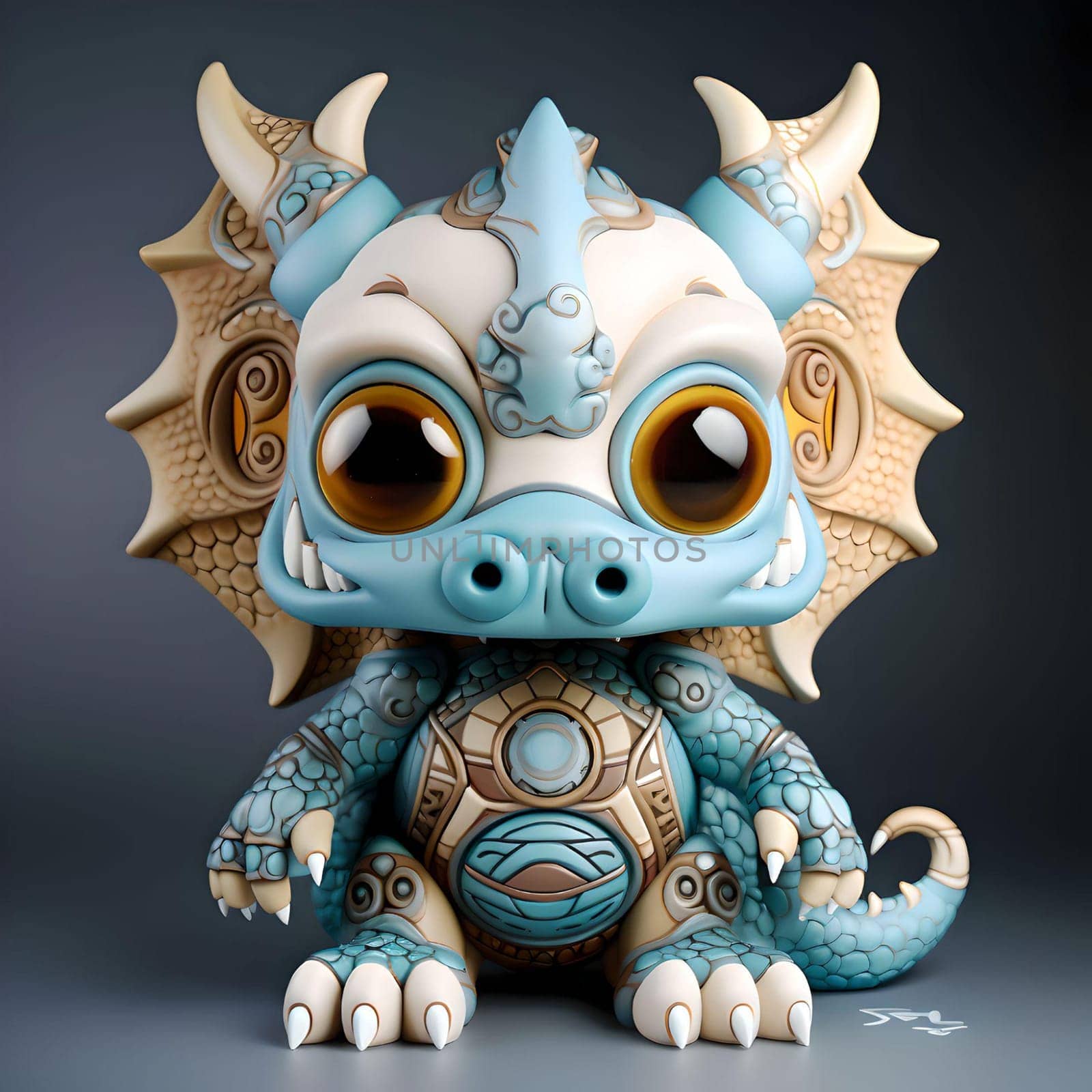 These stock photos feature adorable, vinyl baby dragon figurines designed with vibrant colors and playful details. Each dragon has a cute, chibi-style appearance, characterized by large expressive eyes, small wings, and stylized body patterns, showcasing intricate craftsmanship. The dragons vary in colors such as black, green, blue, and red, with some having glossy finishes and others with subtle texture patterns. These high-quality, collectible figures are set against simple or natural backgrounds, making them perfect for themes related to fantasy, toys, collectibles, or whimsical characters in children's products and creative design projects.