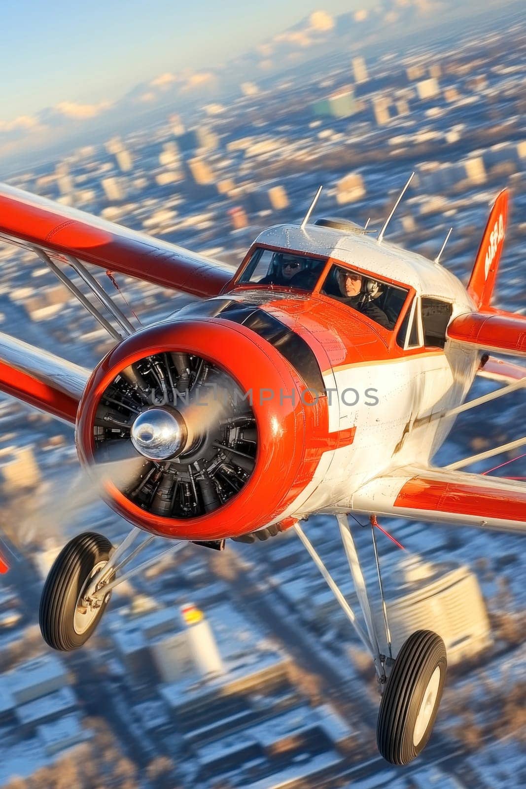 Aviation and pilots in the 1920s and 1930s. AI generative.