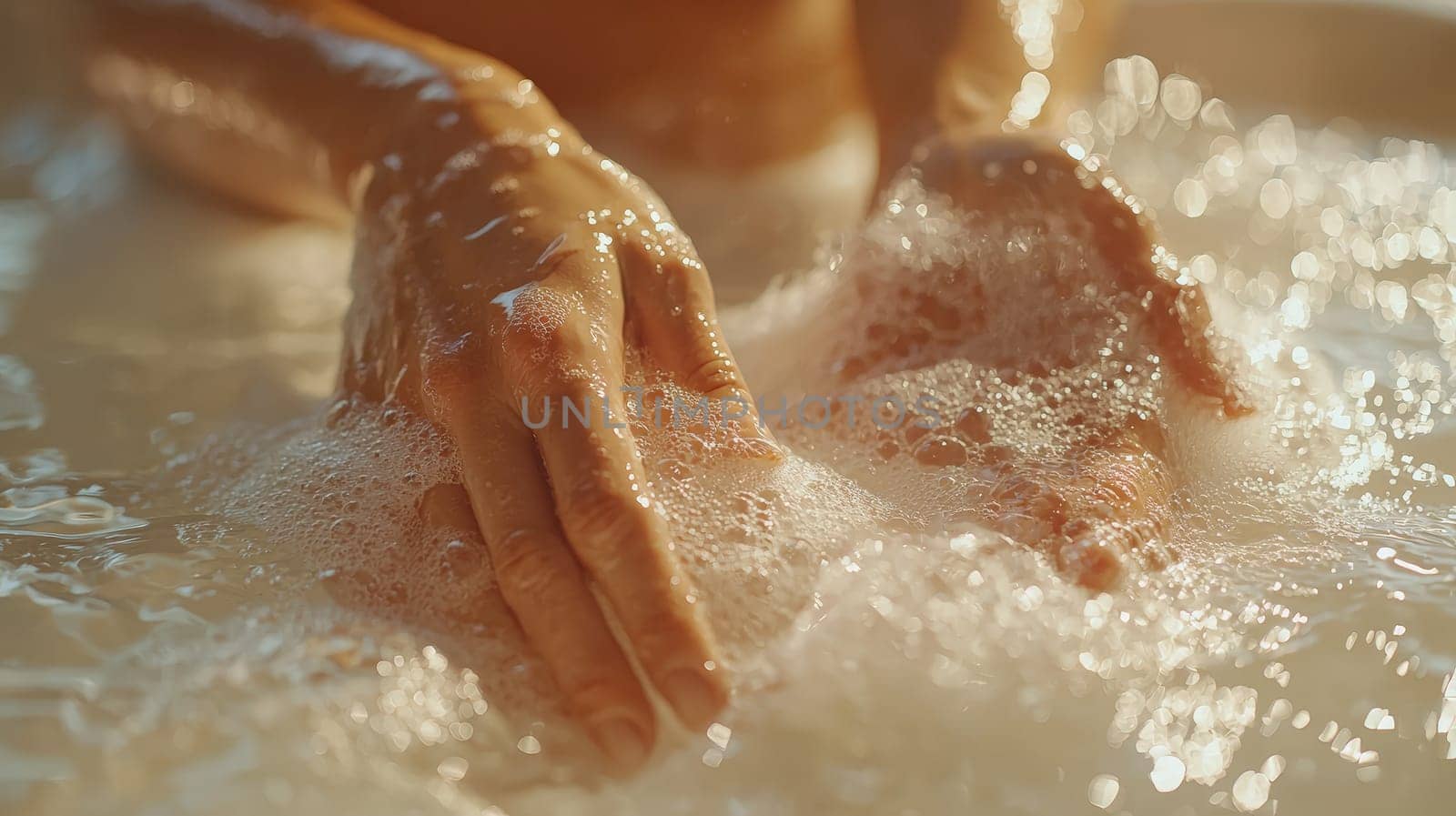 A detailed and realistic close-up of a woman performing her skincare routine in a serene, naturally lit setting. The image captures the essence of Scandinavian minimalism, emphasizing simplicity, natural beauty, and self-care, with soft lighting highlighting the textures of the skin in a relaxed environment. Perfect for promoting wellness, beauty, and self-care.