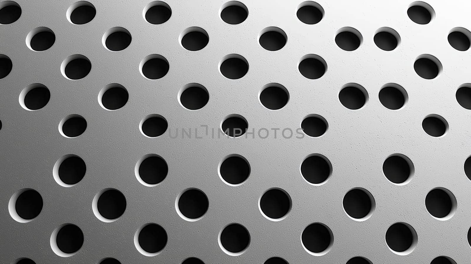 A simple and elegant design featuring a white quotation mark centered within a field of black dots. The minimalistic layout utilizes whitespace and negative space to emphasize the quote, creating a clean and modern aesthetic.