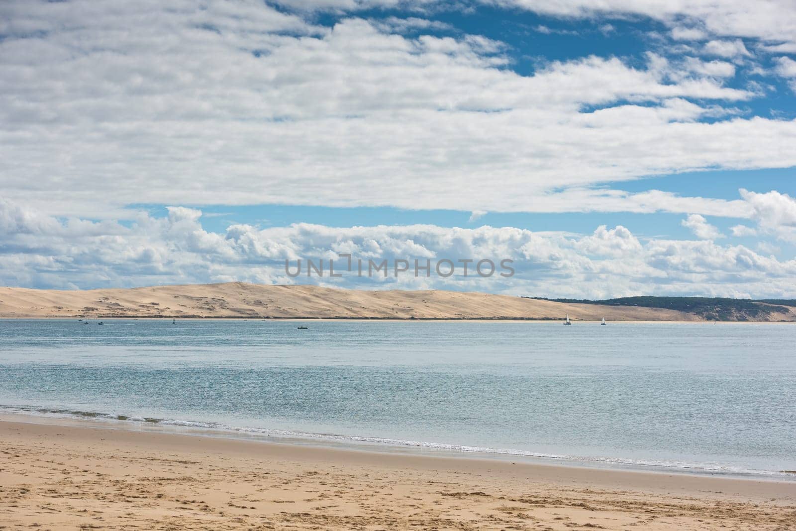 View of The Arcachon Bay and The Duna of Pyla, Aquitaine, France