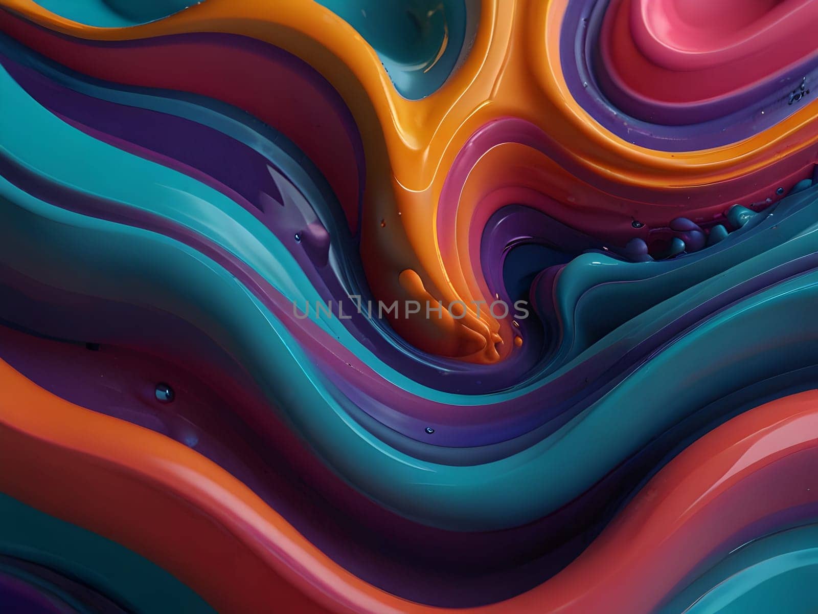 Abstract art of fluid shape