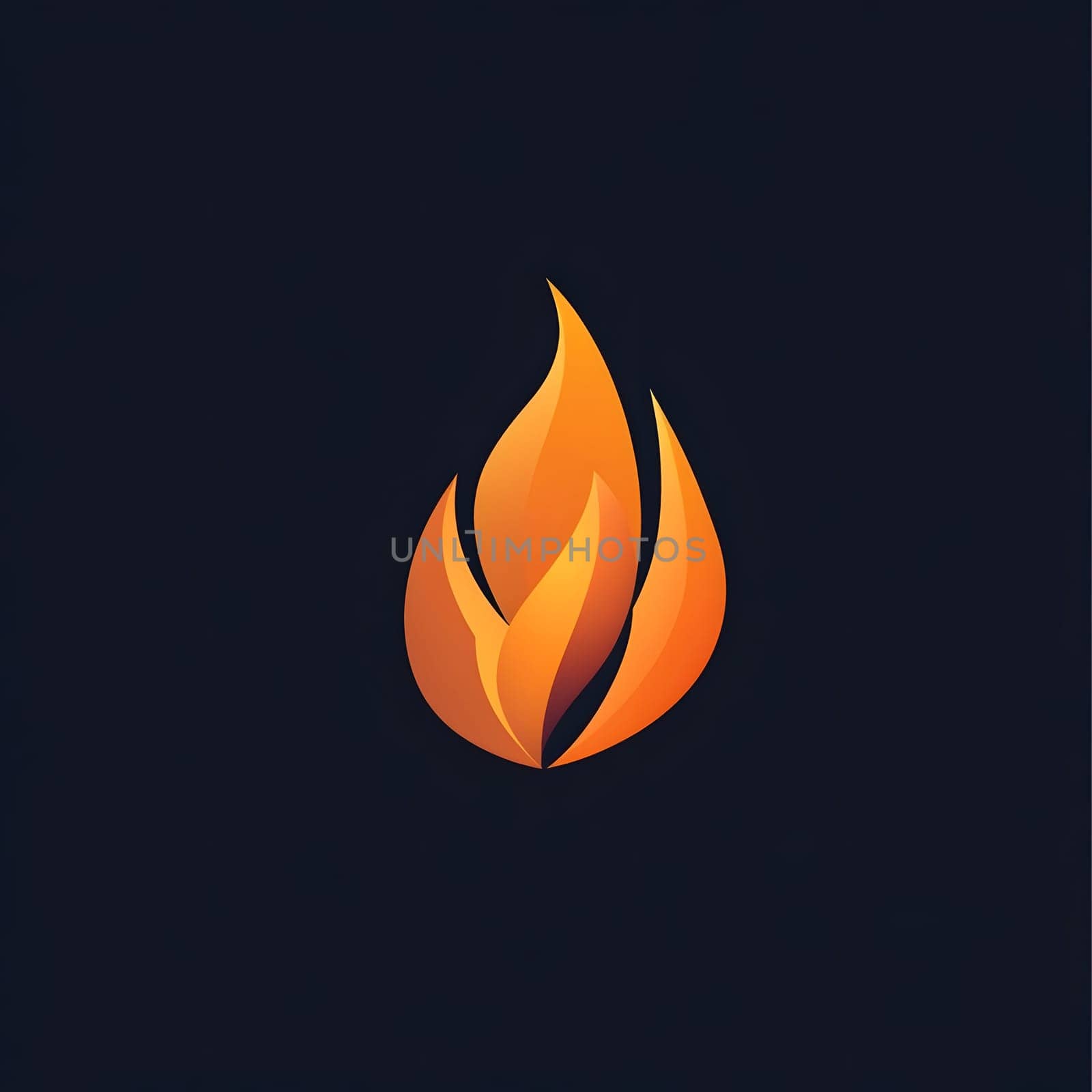 Red / Orange Fire Heat Flame Burn Burning Logo Symbol